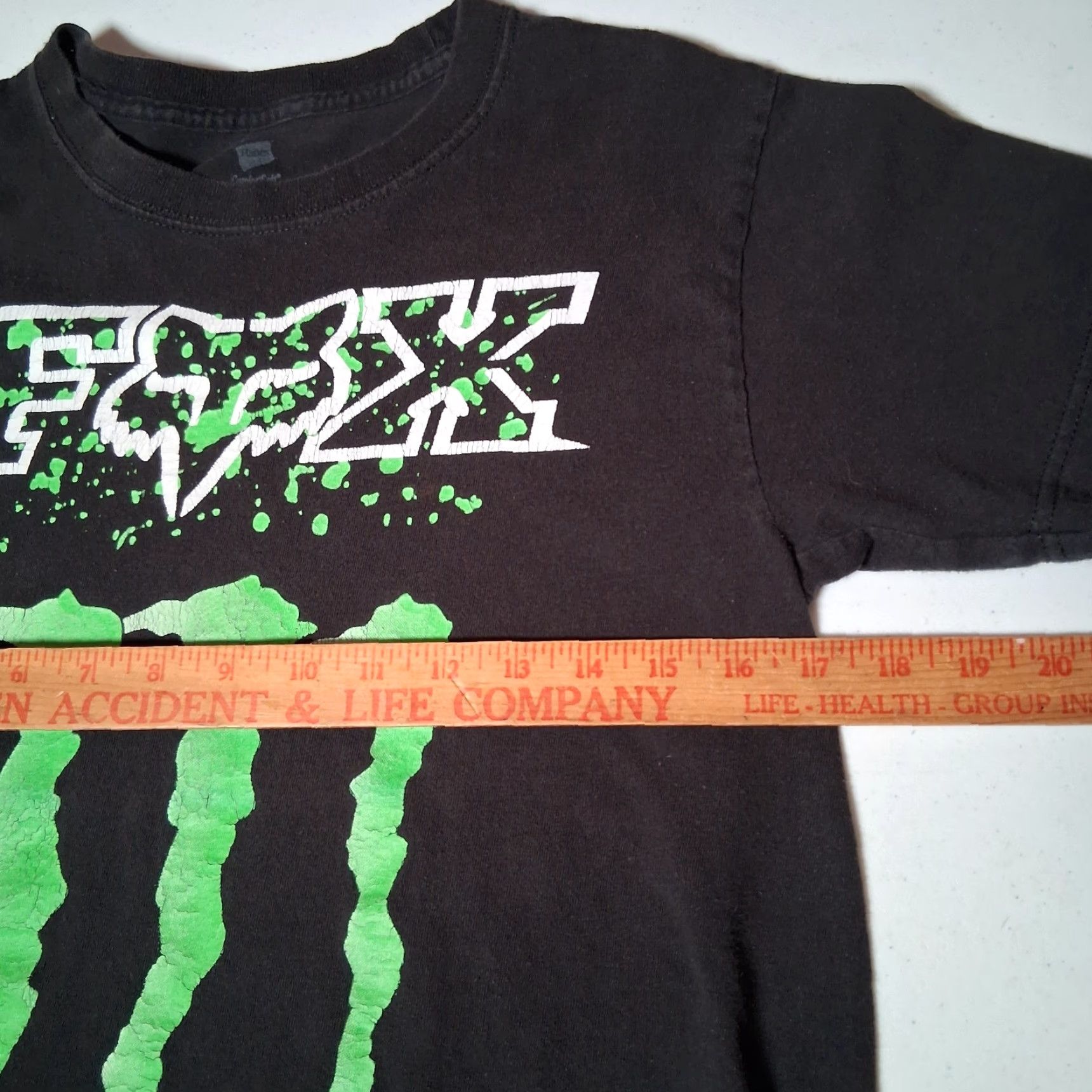 Fox Racing Fox Monster Energy Shirt Men Small Black Motocross Distressed Graphic T-Shirt Crew Neck Short Sleeve Race Size US S / EU 44-46 / 1 - 4 Thumbnail