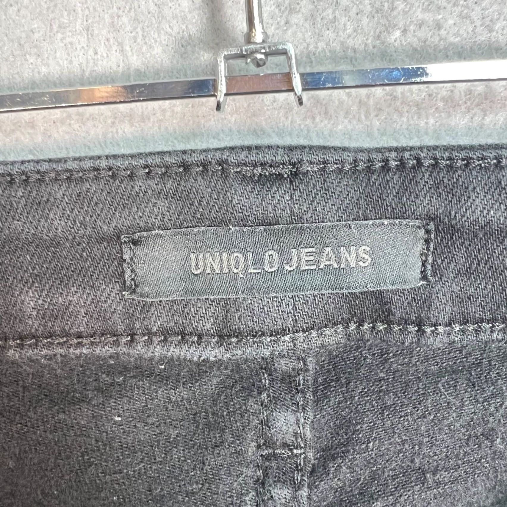 Uniqlo Uniqlo Womens Black Skinny Fit Jeans Size 31 Dark Wash Denim Size 24" / US 00 / IT 34 - 3 Thumbnail