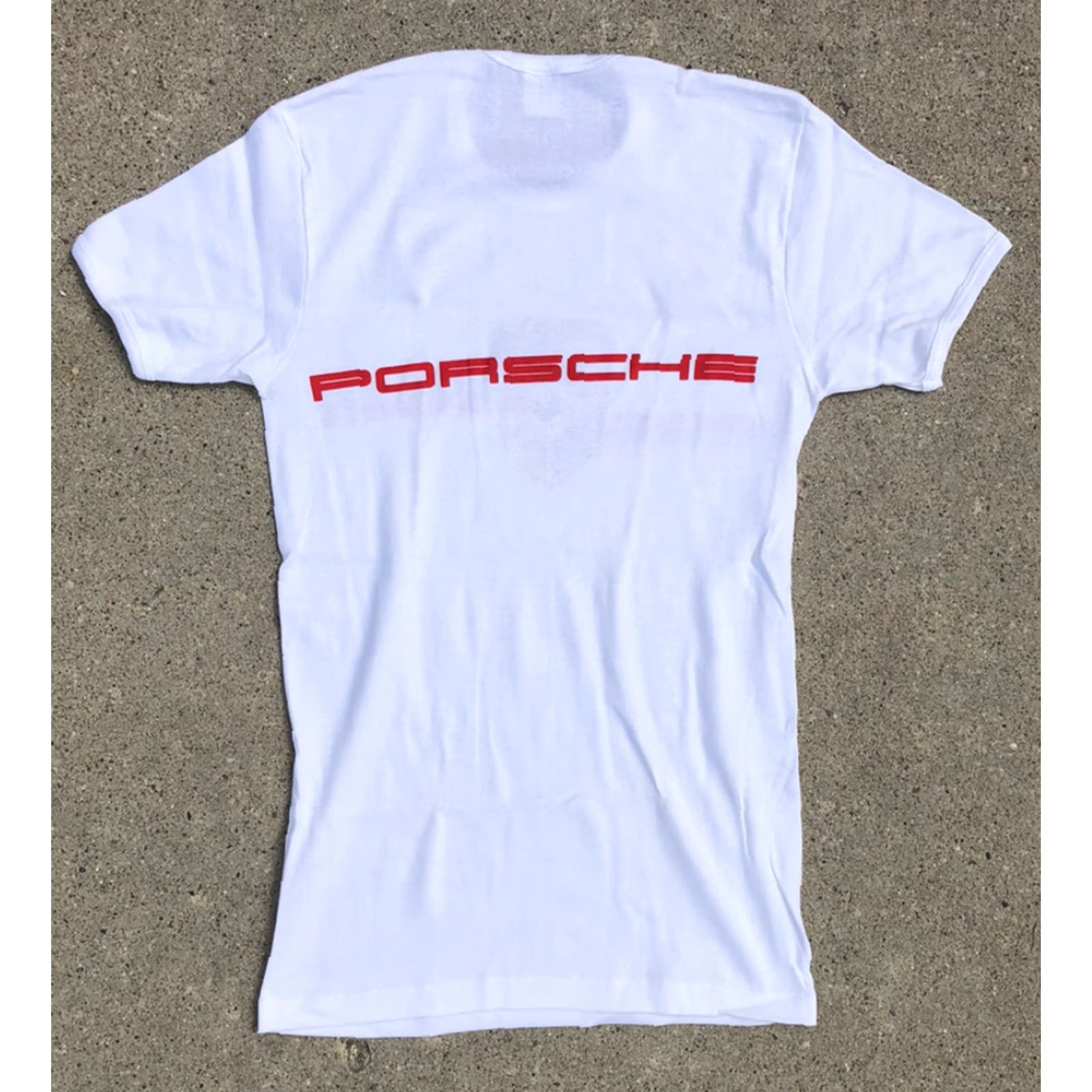 Vintage VINTAGE Porsche T Shirt S White Cotton Logo 80s Cars Sports 80s Men Size US S / EU 44-46 / 1 - 4 Thumbnail