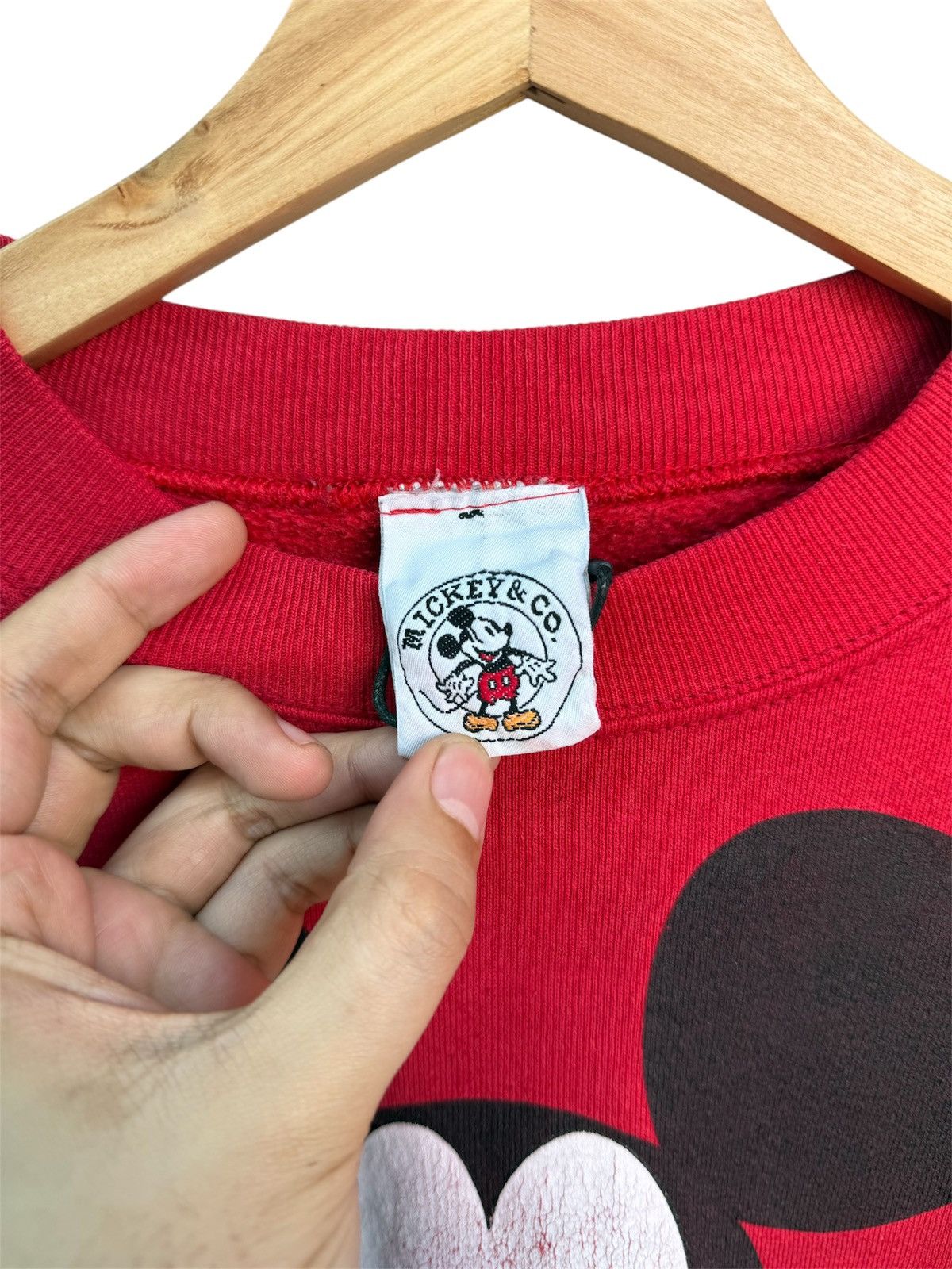 Mickey Mouse Vintage Mickey Mouse mirror print sweatshirt Size US L / EU 52-54 / 3 - 3 Thumbnail
