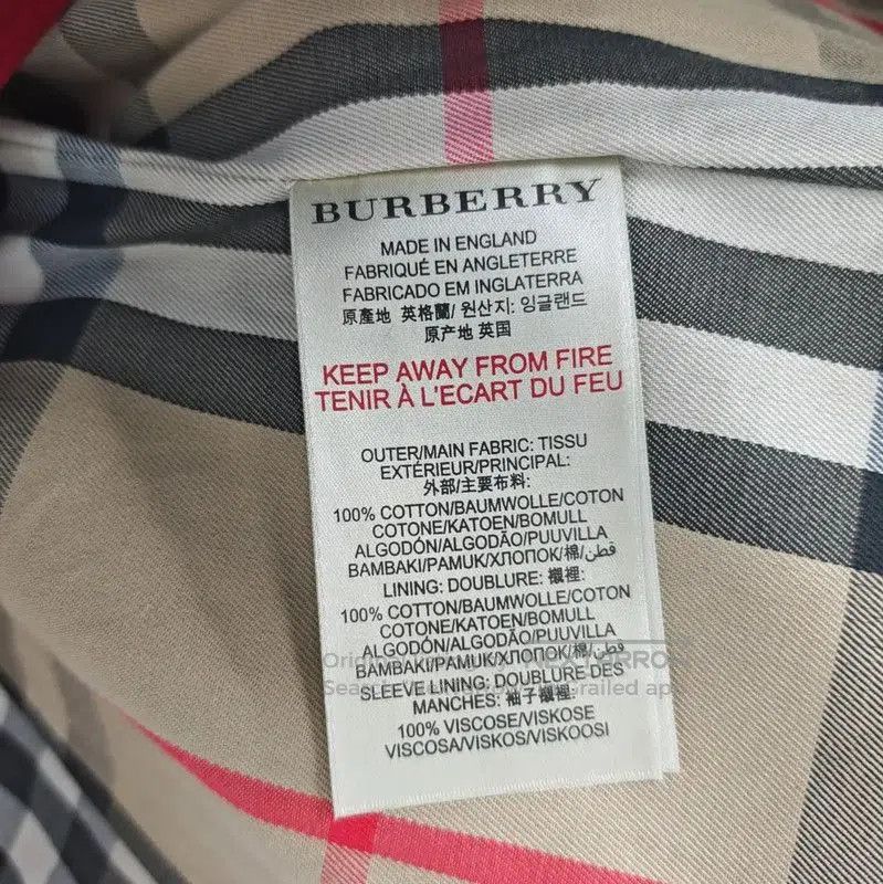 Burberry Burberry Red Cotton Mid-Length Trench Coat. Size L / US 10 / IT 46 - 4 Thumbnail
