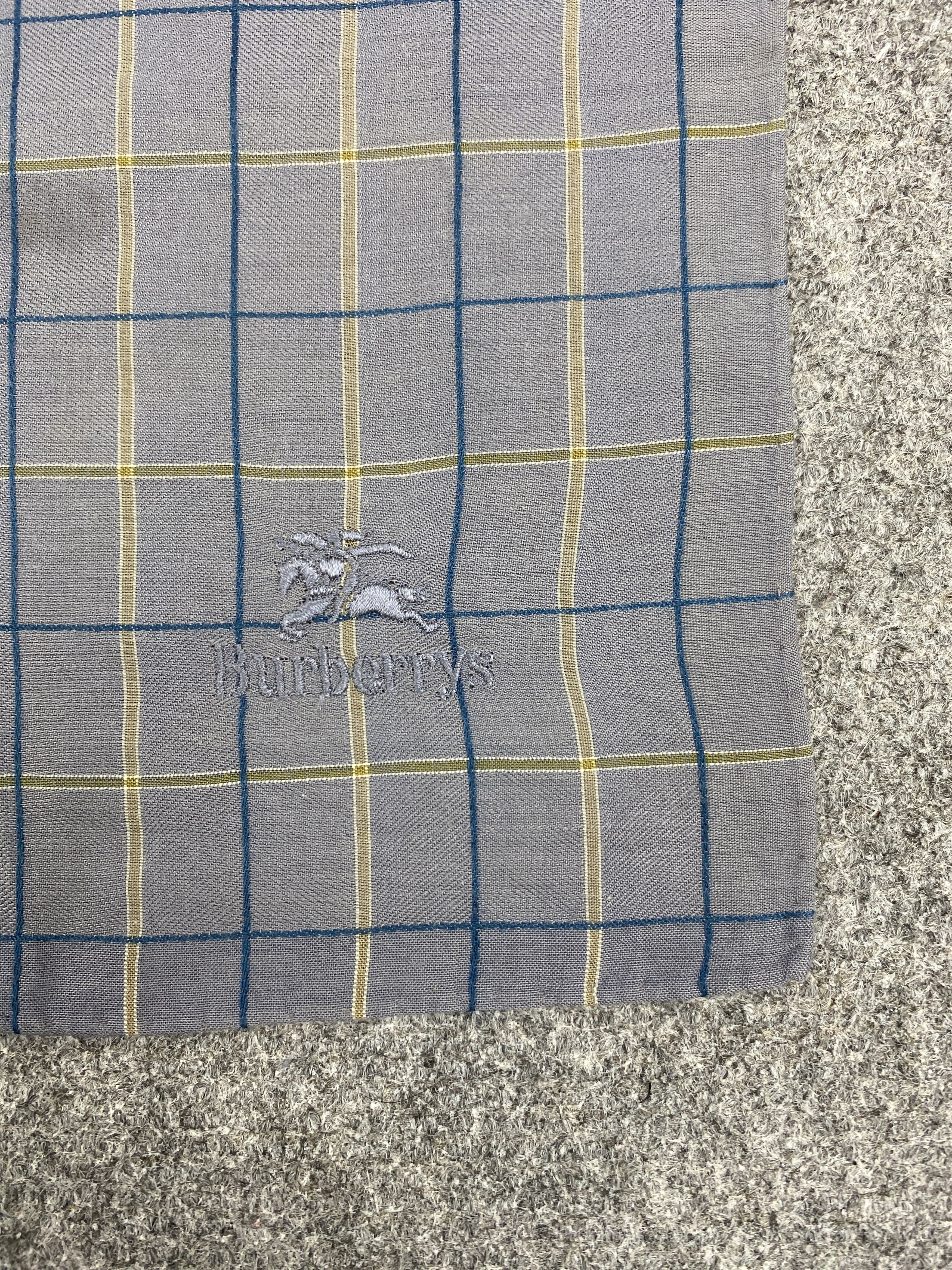 Burberry × Vintage Burberry Handkerchief / Bandana / Neckerchief HKC0410 Size ONE SIZE - 5 Thumbnail