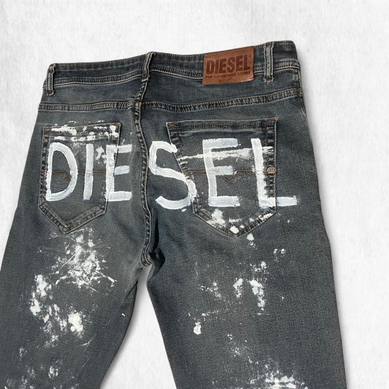 Diesel Diesel straight leg painted jeans custom Size US 34 / EU 50 - 3 Thumbnail