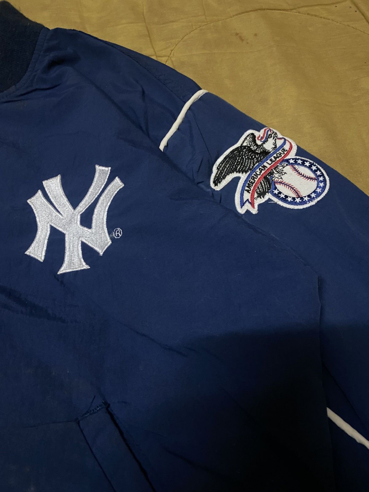 Starter Vintage 90s Starter Sportwear New York Yankees Bomber Jacket Size US M / EU 48-50 / 2 - 3 Thumbnail