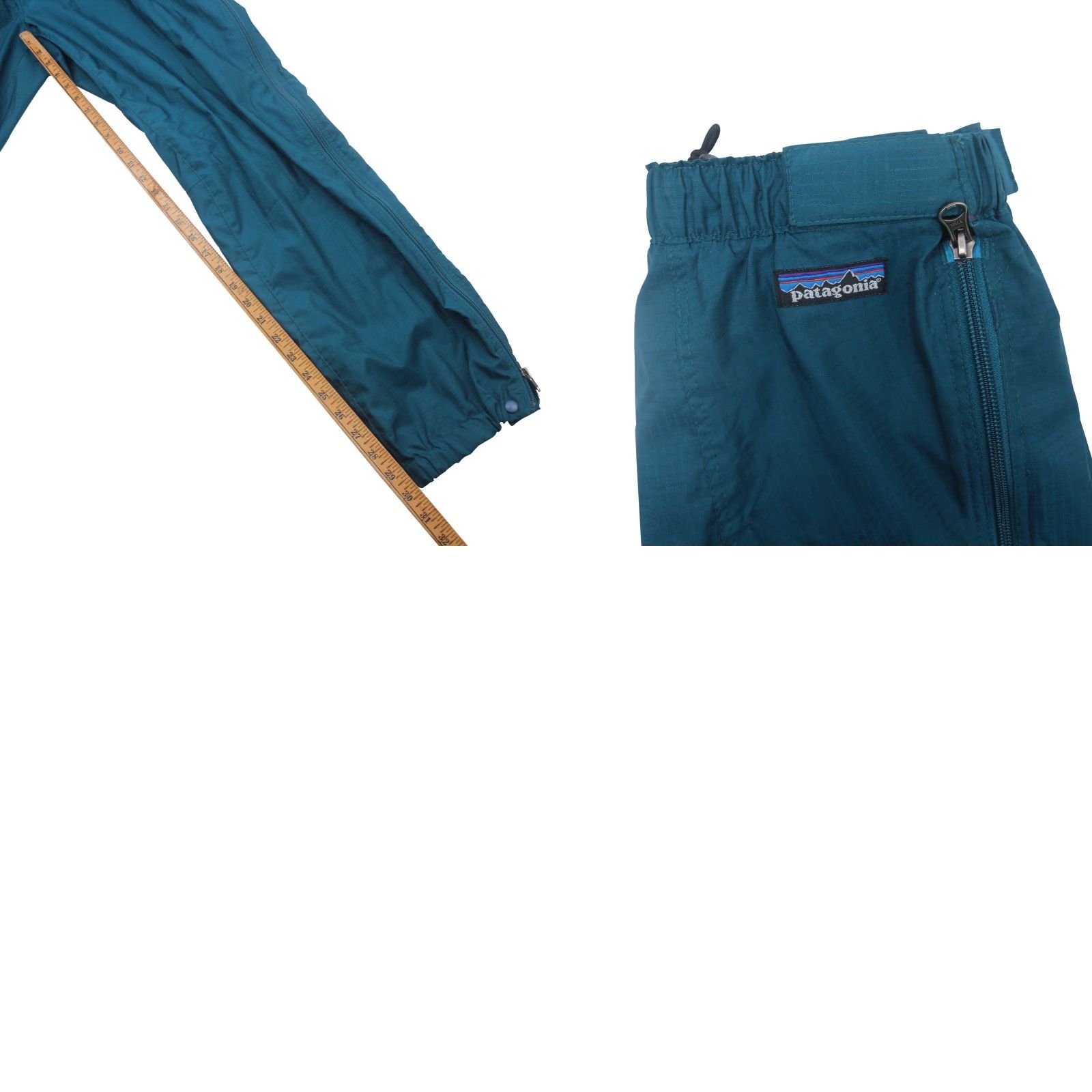 Patagonia VINTAGE Patagonia Mens Full Side Zip Adventure Pants Teal Size US 29 - 8 Thumbnail