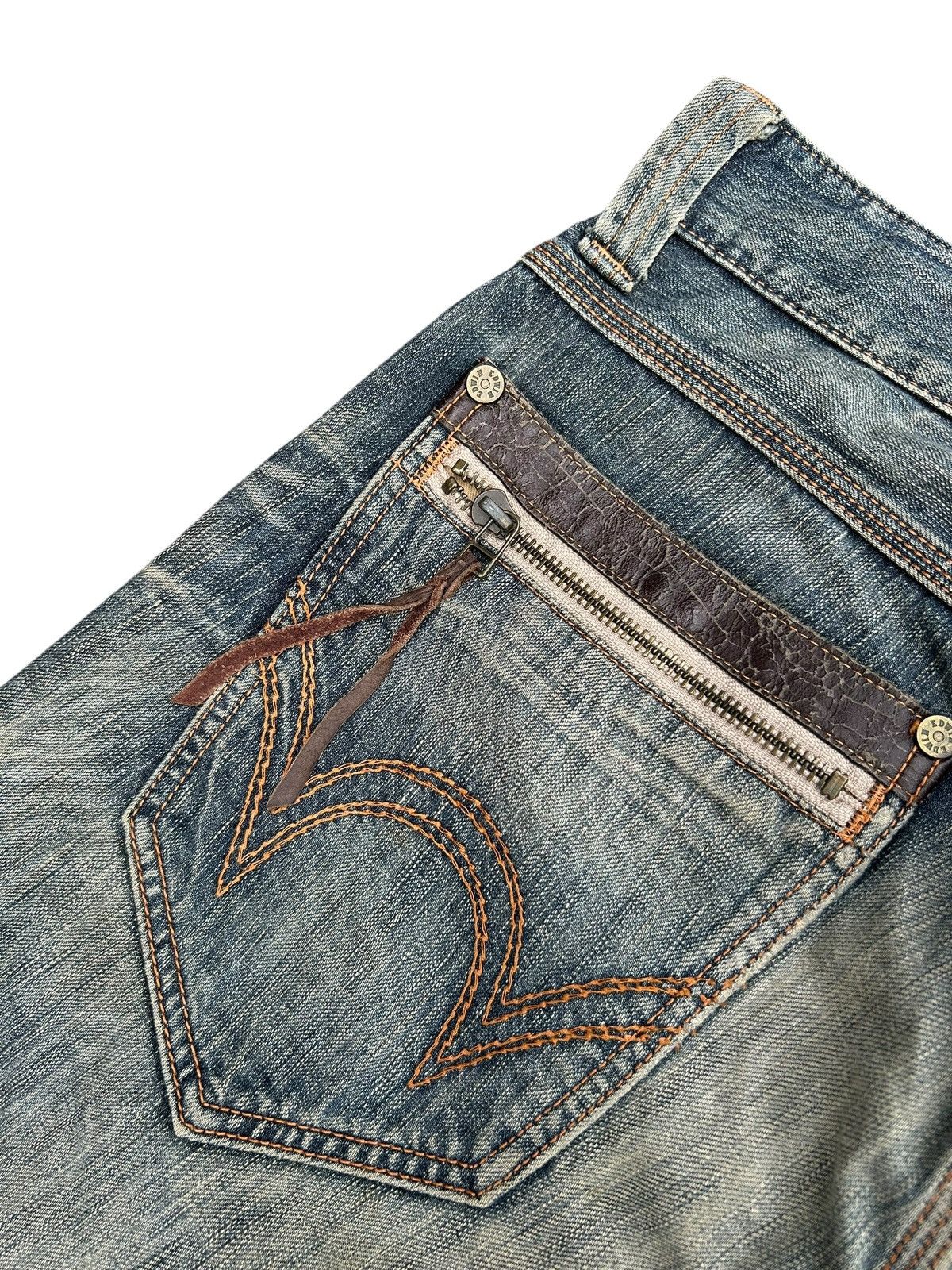 Edwin Vintage Edwin Navajo Japanese Brand Distressed Denim Jeans Size US 34 / EU 50 - 17 Thumbnail