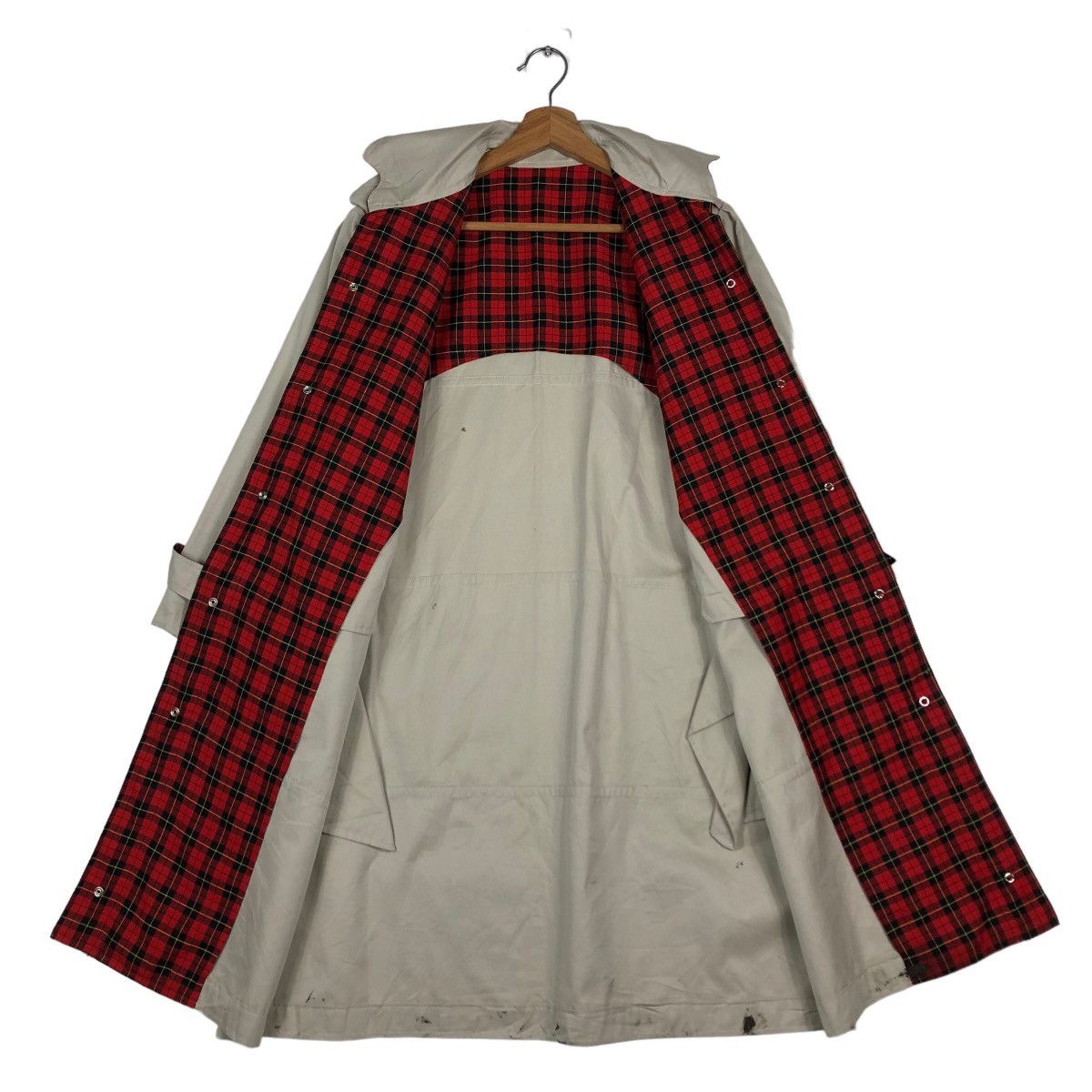 Japanese Brand 🔥Vintage Long Jacket Punk Design Check Tartan Blanket Size US M / EU 48-50 / 2 - 14 Thumbnail