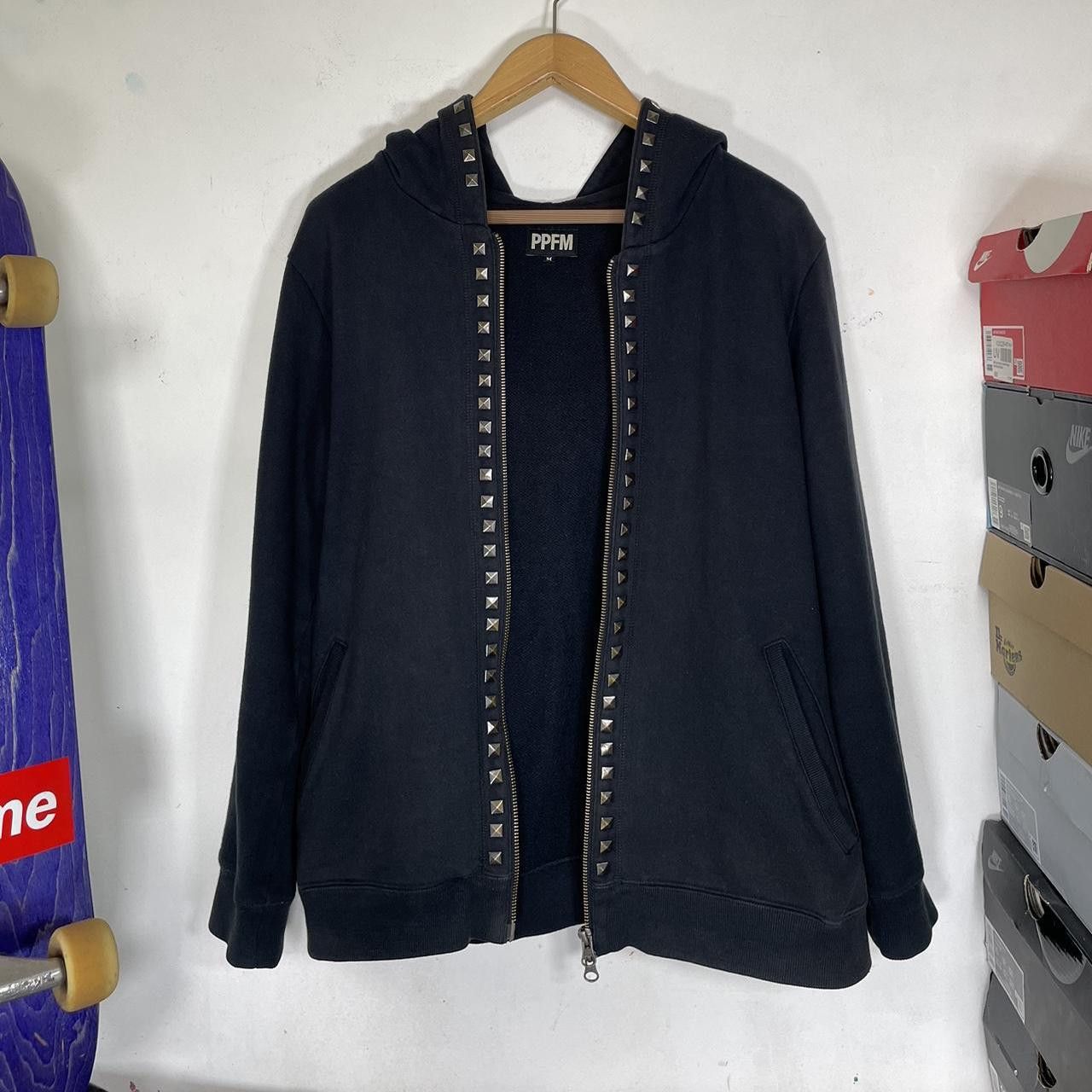 PPFM Studded Zip Hoodie