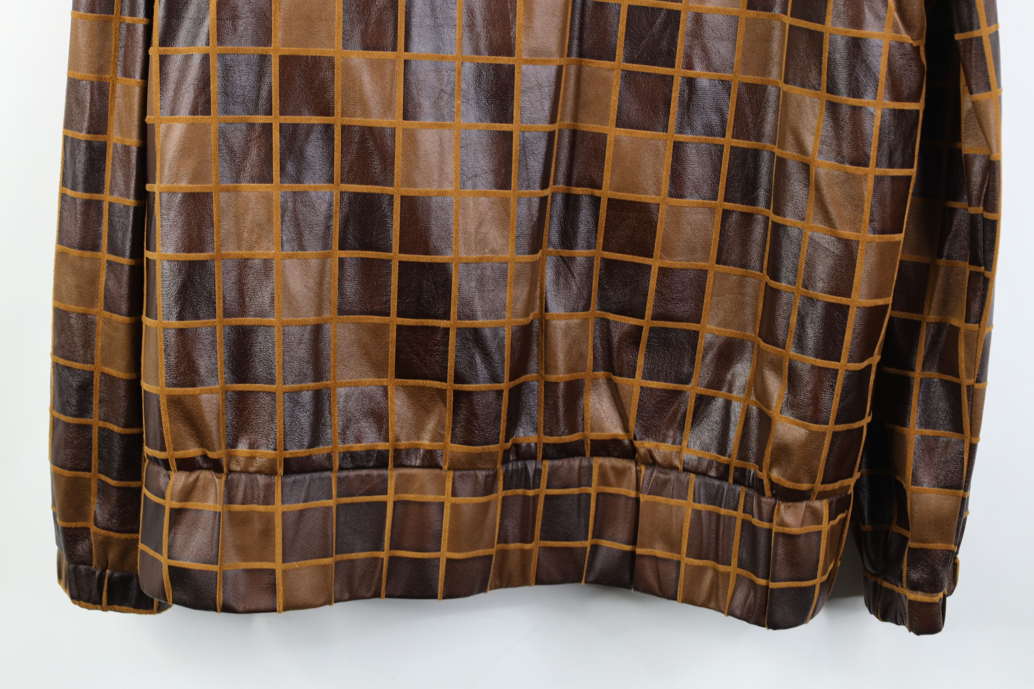 Vintage Vintage 90s Streetwear Checkered Full Zip Bomber Jacket Size XXL / US 16-18 / IT 52-54 - 12 Thumbnail