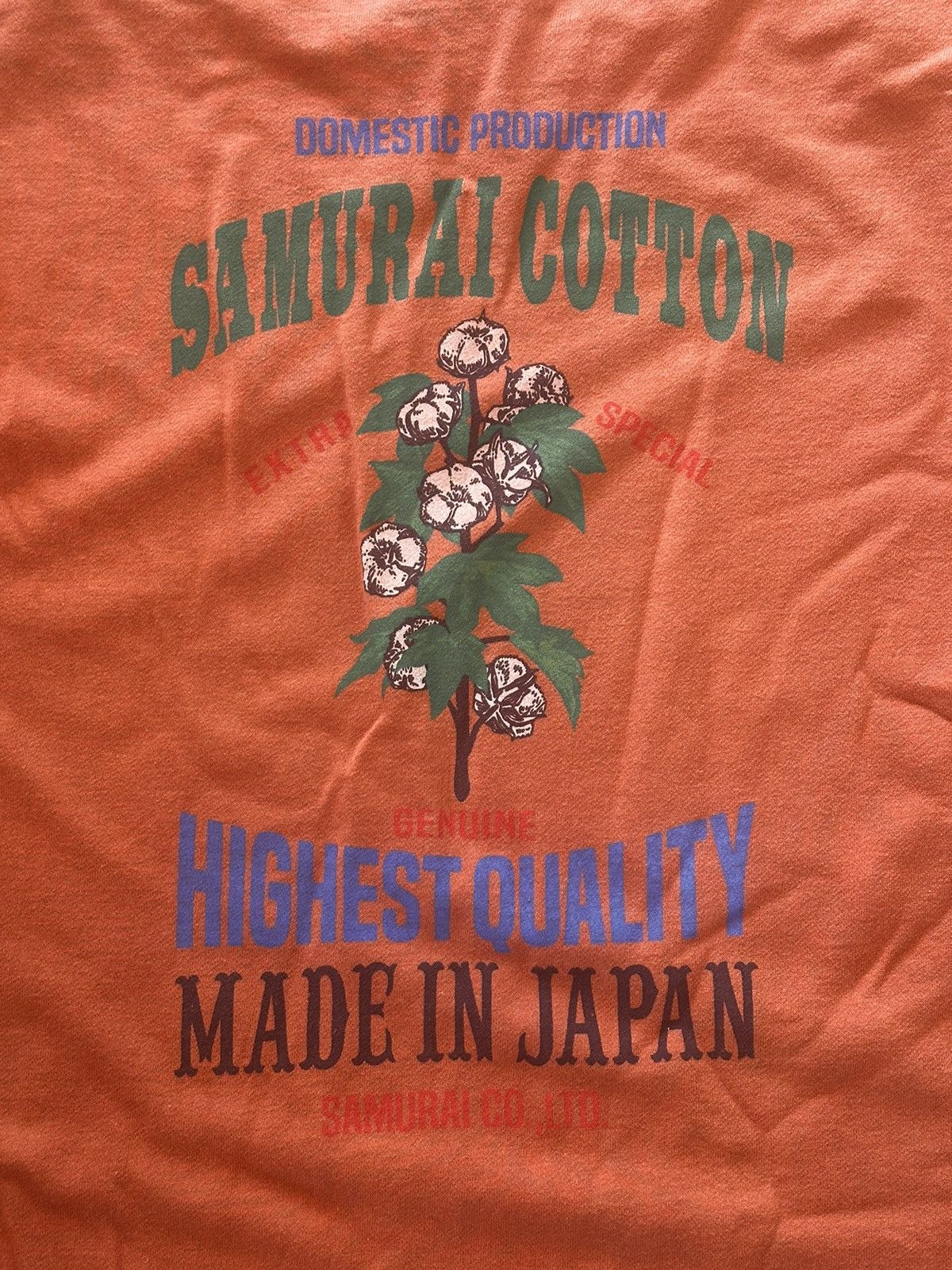 Samurai Jeans Samurai Graphic Tshirt Orange Size US L / EU 52-54 / 3 - 5 Thumbnail