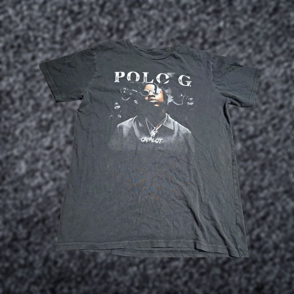 Vintage Polo G Hip Hop Rap T-Shirt Mens M Black Solid Short Sleeve Crew Neck Graphic Print Size US M / EU 48-50 / 2 - 1 Thumbnail
