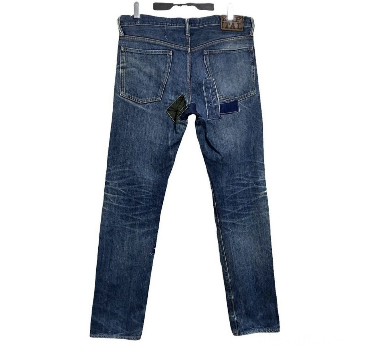 Kapital Kapital Paint Splatter + Patchwork Distressed Denim Jeans Size US 36 / EU 52 - 2 Thumbnail