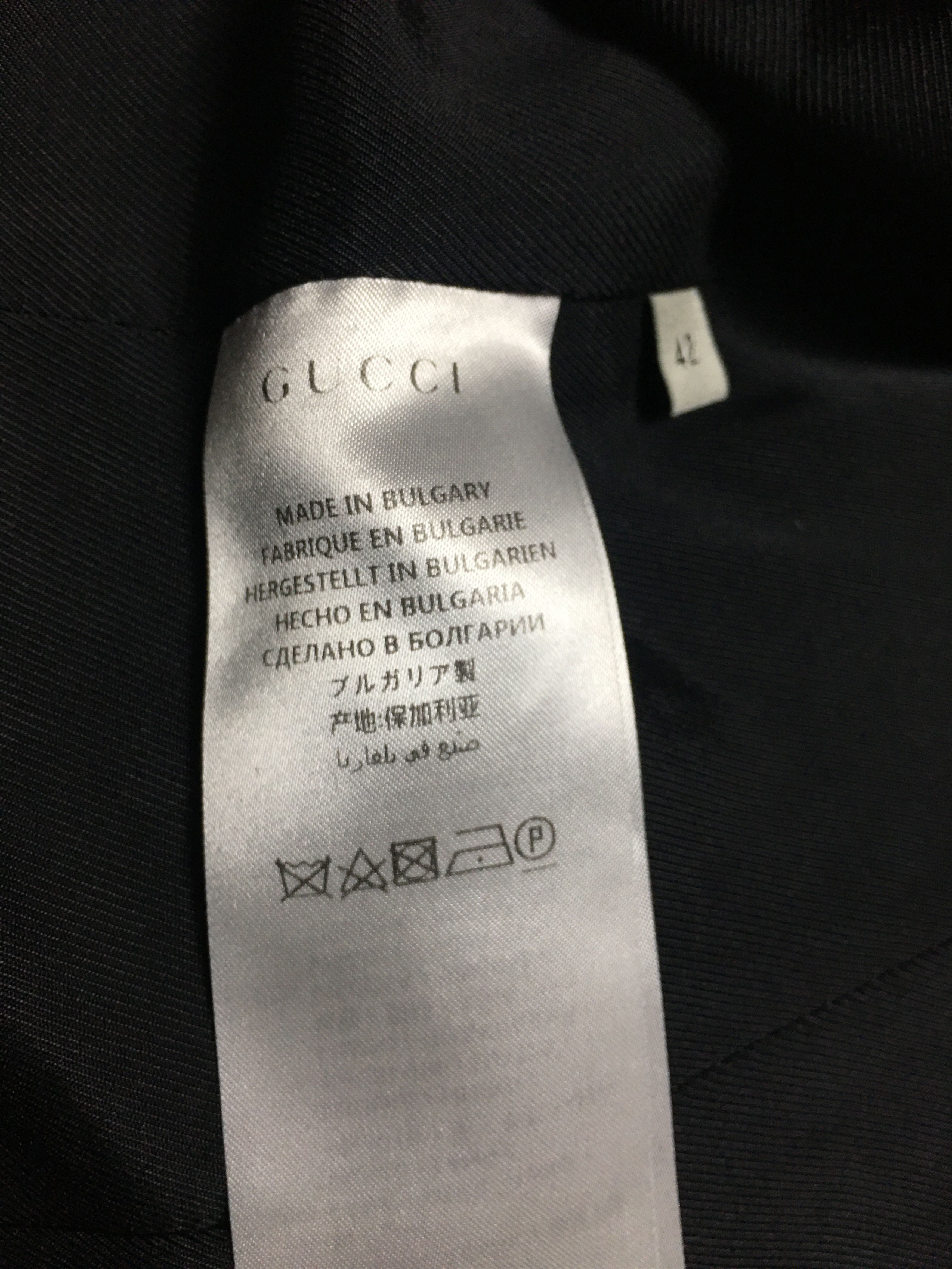 Gucci GUCCI Uniform Wool Jacket Blazer Black Size EU 42 Size M / US 6-8 / IT 42-44 - 11 Thumbnail