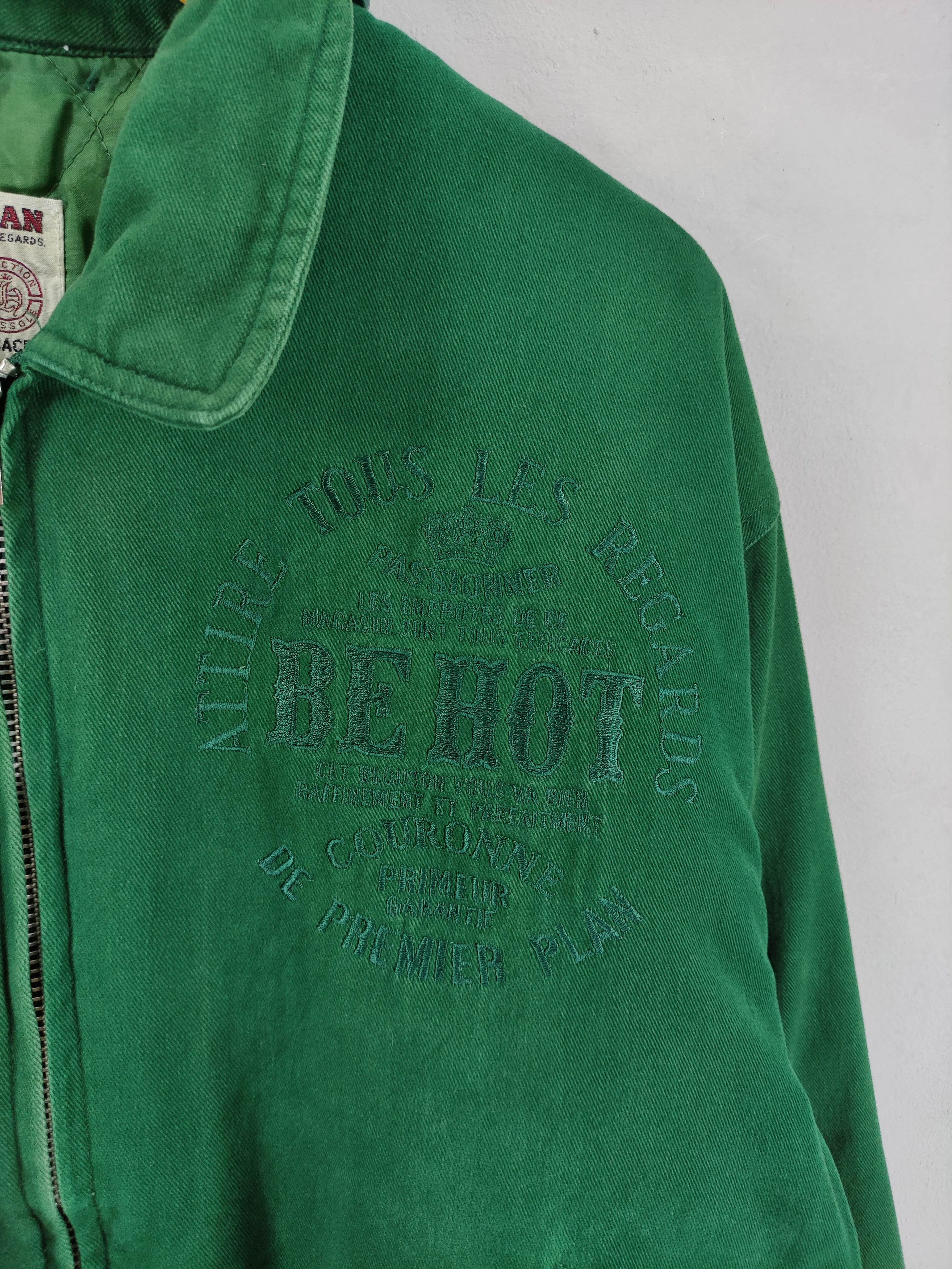 Japanese Brand Vintage Be-Hot Bomber Jacket Embroidered Logo Zipper Size US L / EU 52-54 / 3 - 3 Thumbnail