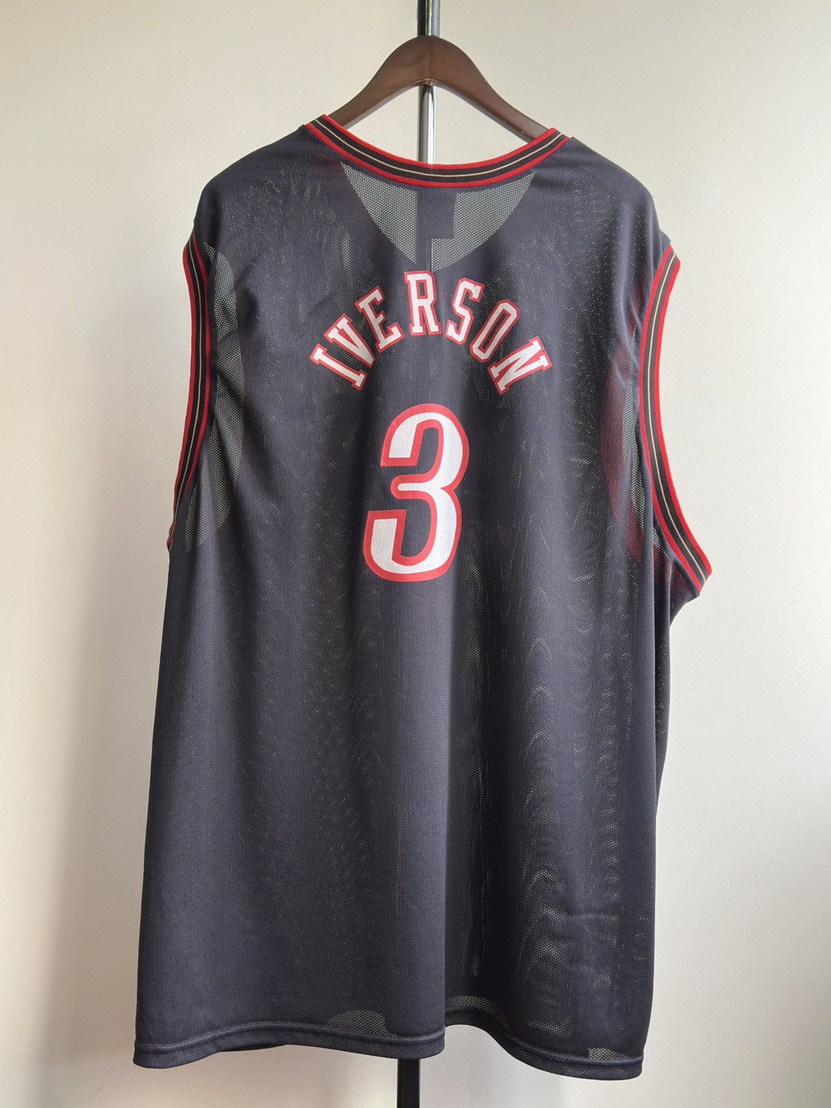 Champion × NBA × Vintage Vintage Champion Philadelphia Sixers Allen Iverson Jersey Size US XXL / EU 58 / 5 - 2 Thumbnail
