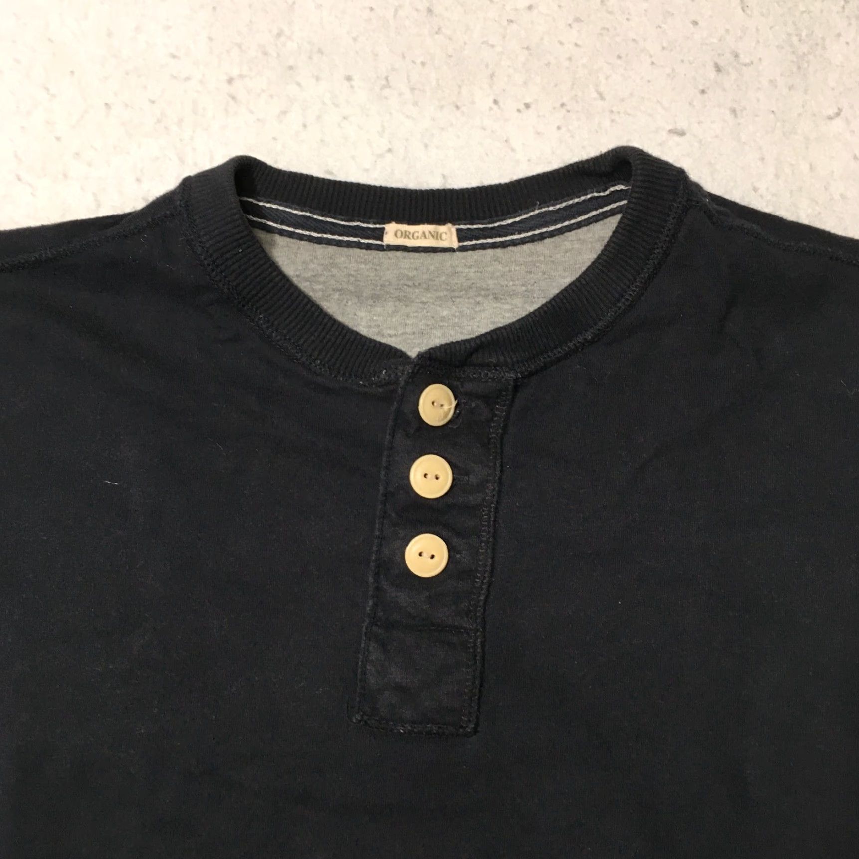 Vintage VINTAGE Sweater Shirt Womens XL navy blue Organic Cotton Size XL / US 12-14 / IT 48-50 - 2 Thumbnail