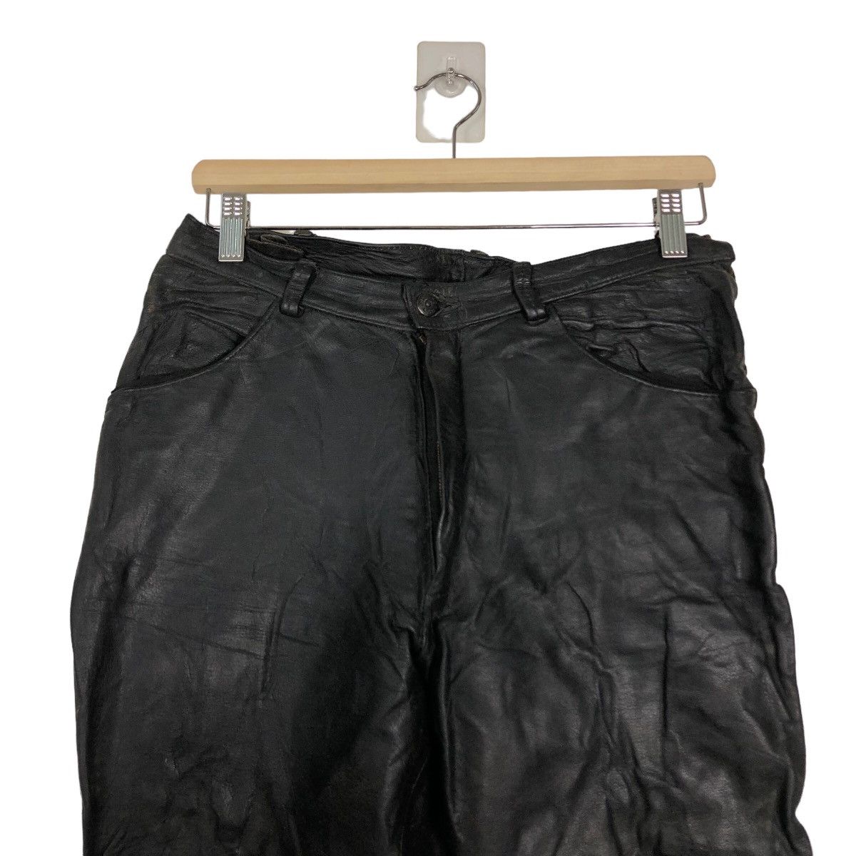 Genuine Leather 🔥Rare Bondage Parachute Design Genuine Leather Pants Racing Size US 28 / EU 44 - 1 Thumbnail