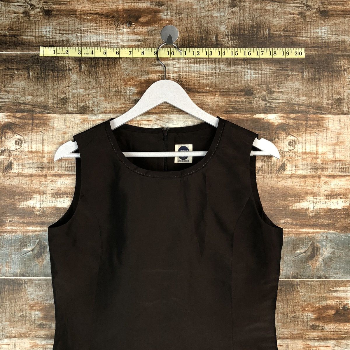 Hiroko Koshino Homme Hiroko Bros hiroko koshino Dark Brown Vest #A1614 Size M / US 6-8 / IT 42-44 - 2 Thumbnail