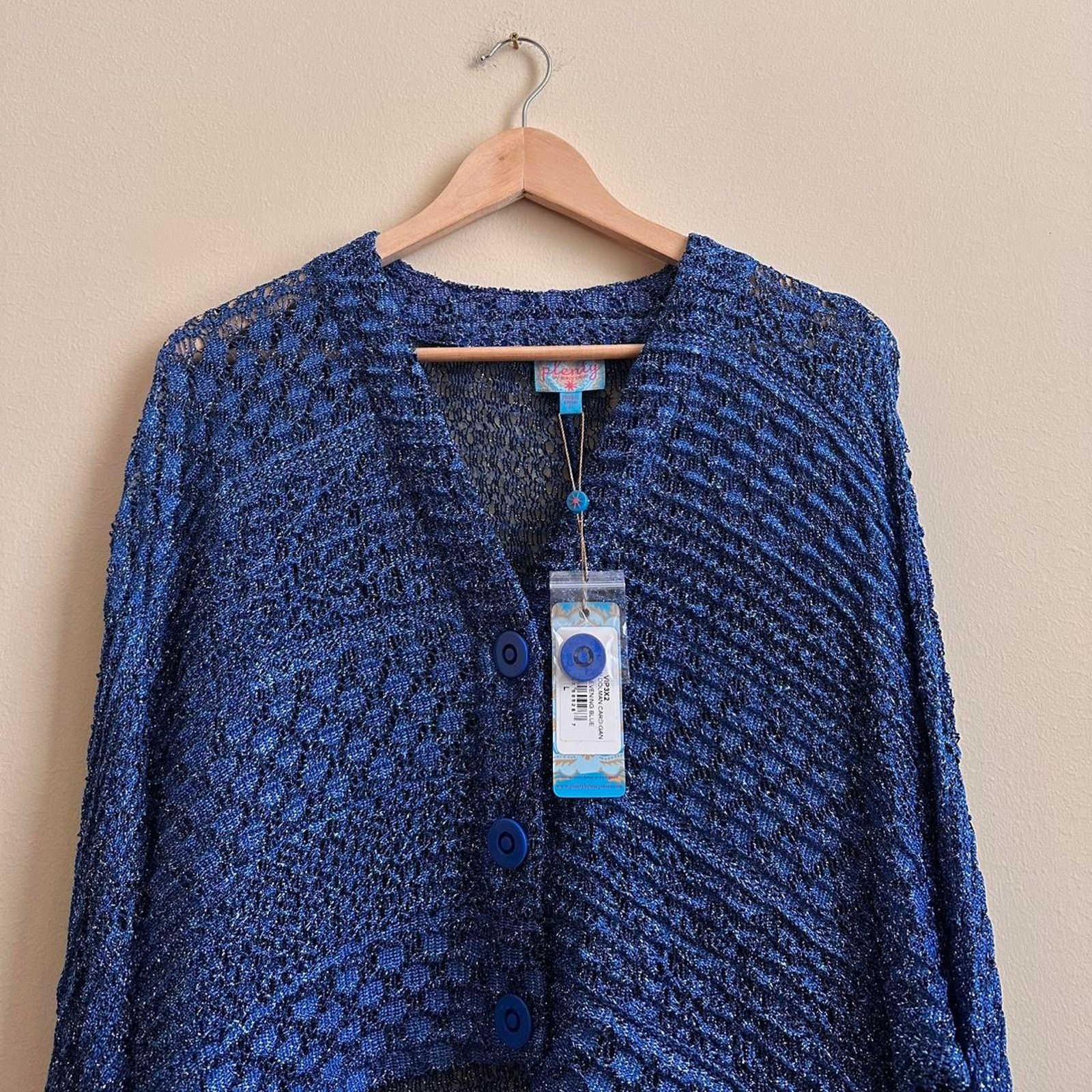Vintage Plenty By Tracy Reese High Low Dolam Cardigan Size L / US 10 / IT 46 - 2 Thumbnail