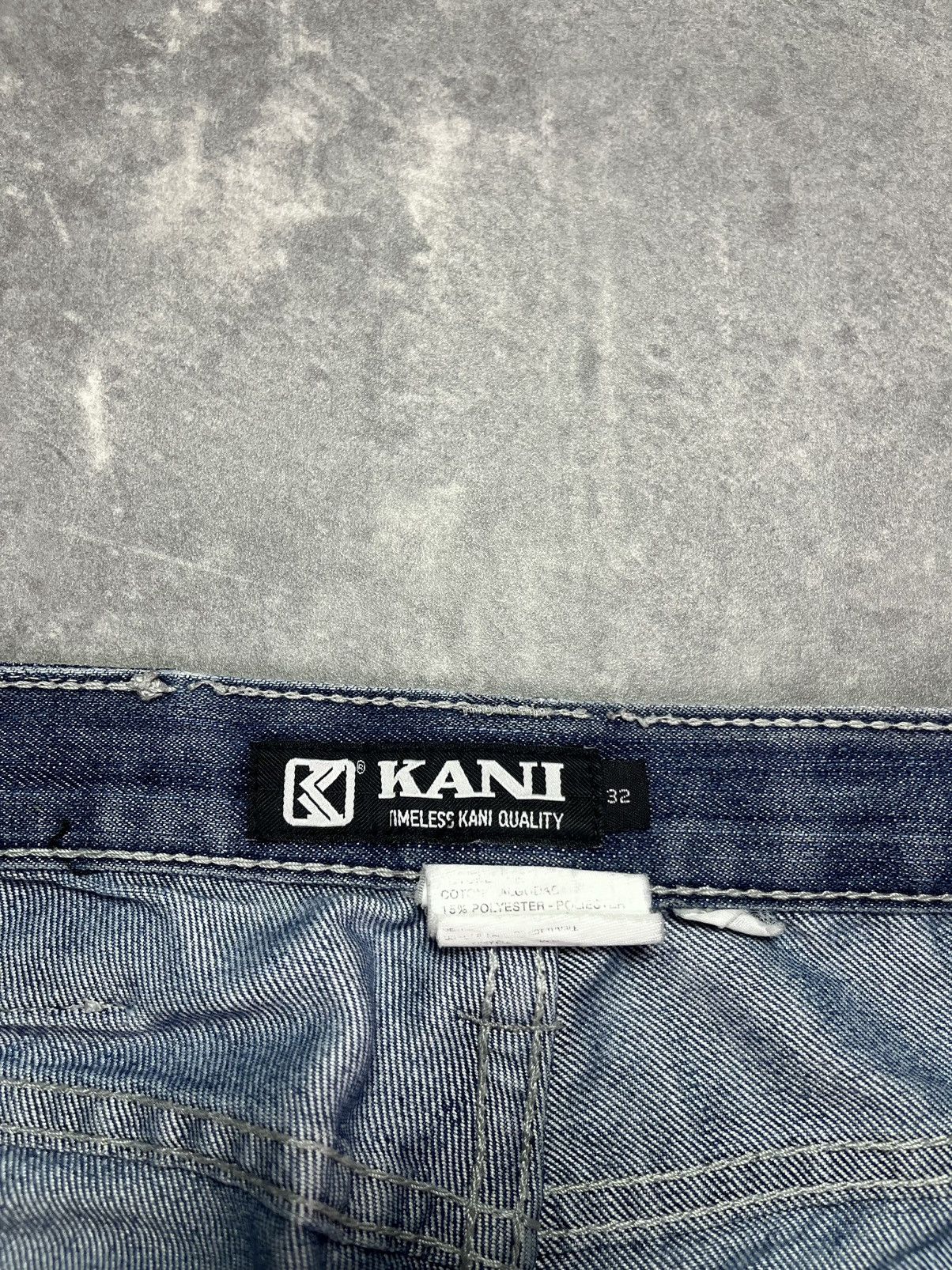 Karl Kani Karl Kani Big Logo Printed Baggy Denim Shorts Jorts 32 Size US 30 / EU 46 - 7 Thumbnail