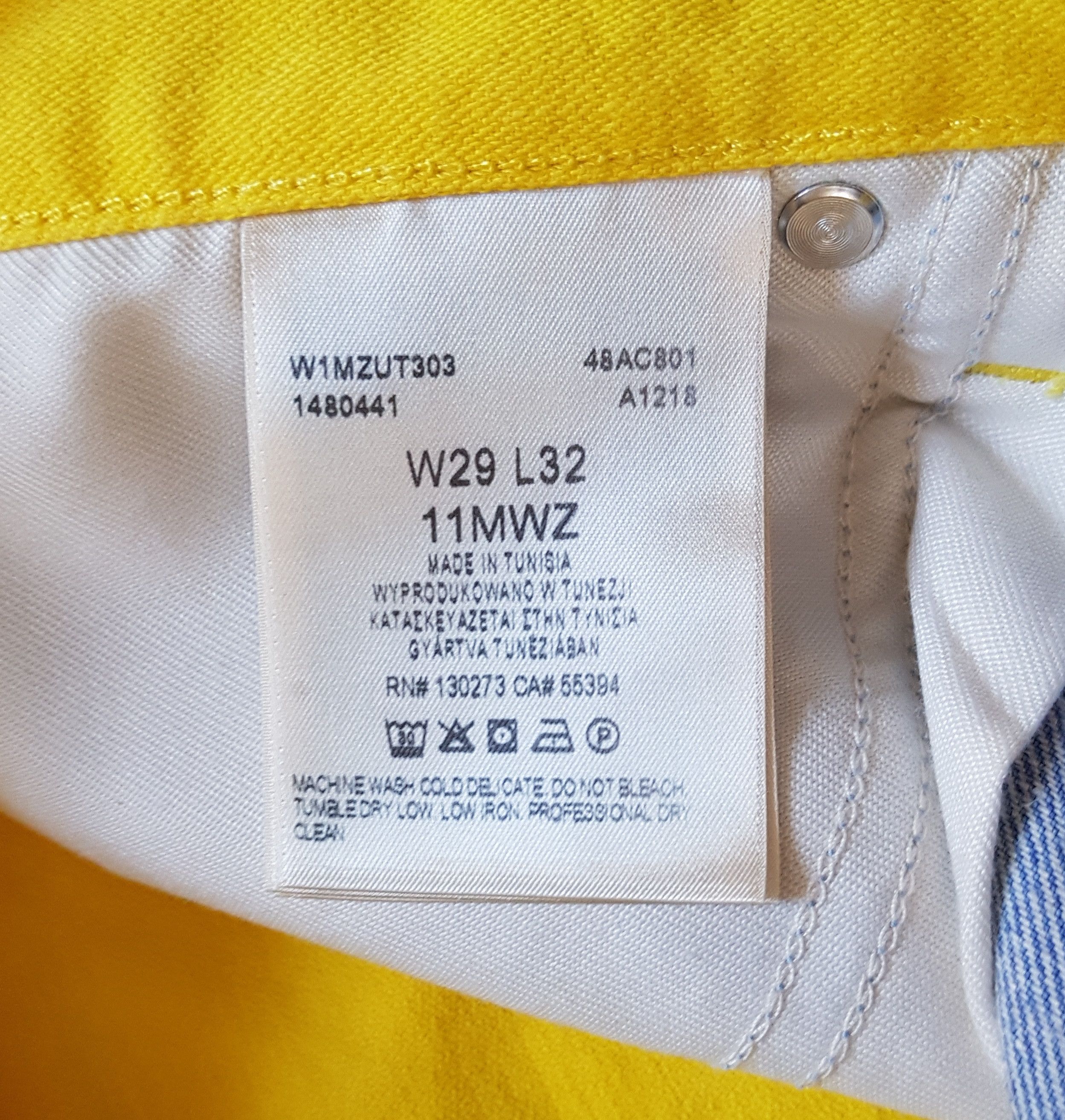 Wrangler Wrangler Genderless Fit 11MWZ Denim Jeans Ukraine colours Size US 29 - 7 Thumbnail