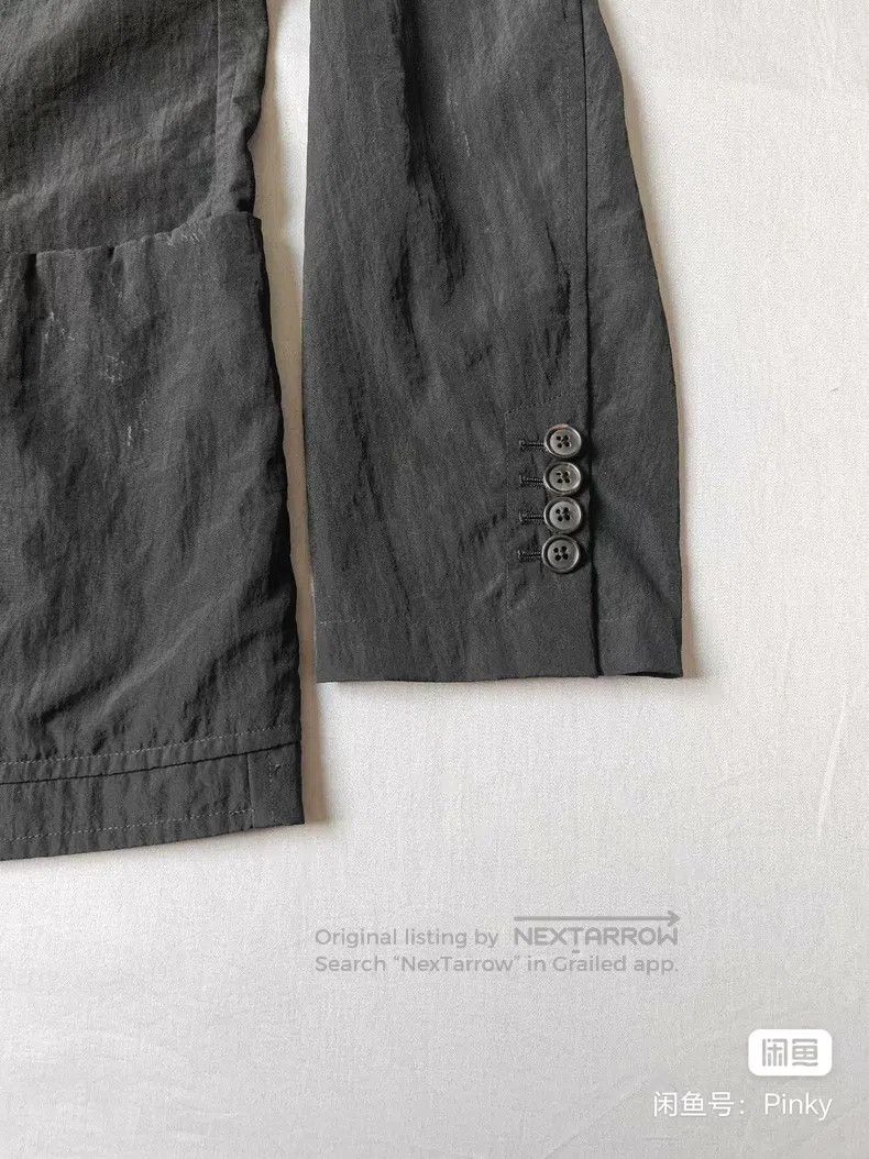 Other Hermes Casual suit jacket, black, nylon windbreaker fabric Size 48R - 7 Thumbnail