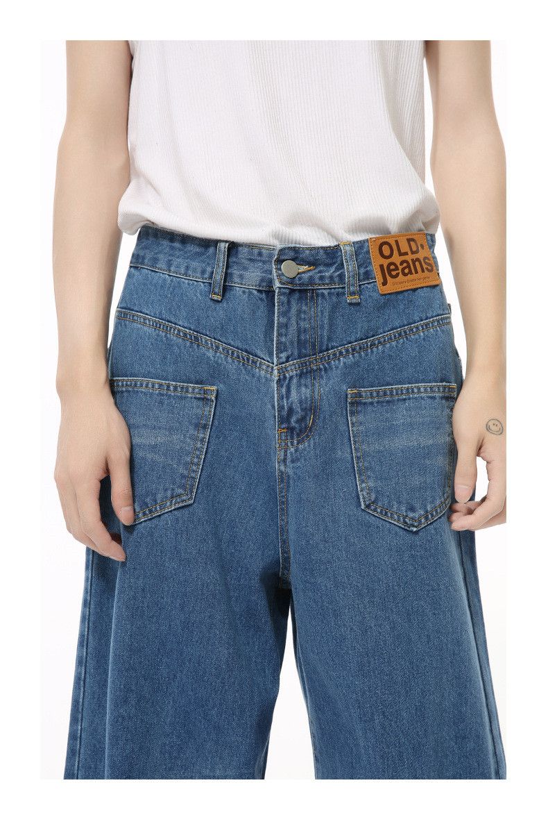 Japanese Brand × Jean Washed vintage pocket design drape straight jeans Size US 32 / EU 48 - 5 Thumbnail