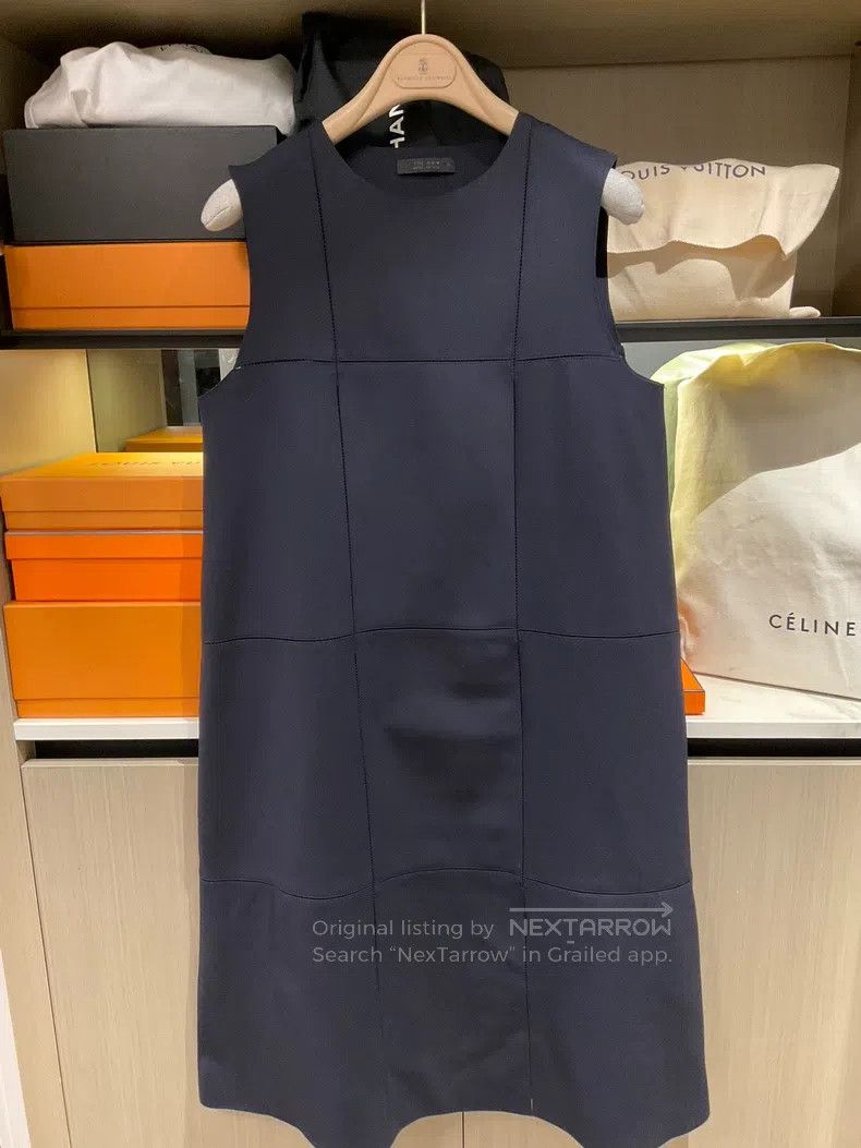 The Row The Row Navy Sleeveless Dress Size M / US 6-8 / IT 42-44 - 1 Thumbnail