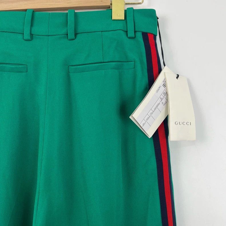 Gucci Gucci Side red and green striped wide-leg suit pants 2504-N Size 25" / US 0 / IT 36 - 6 Thumbnail