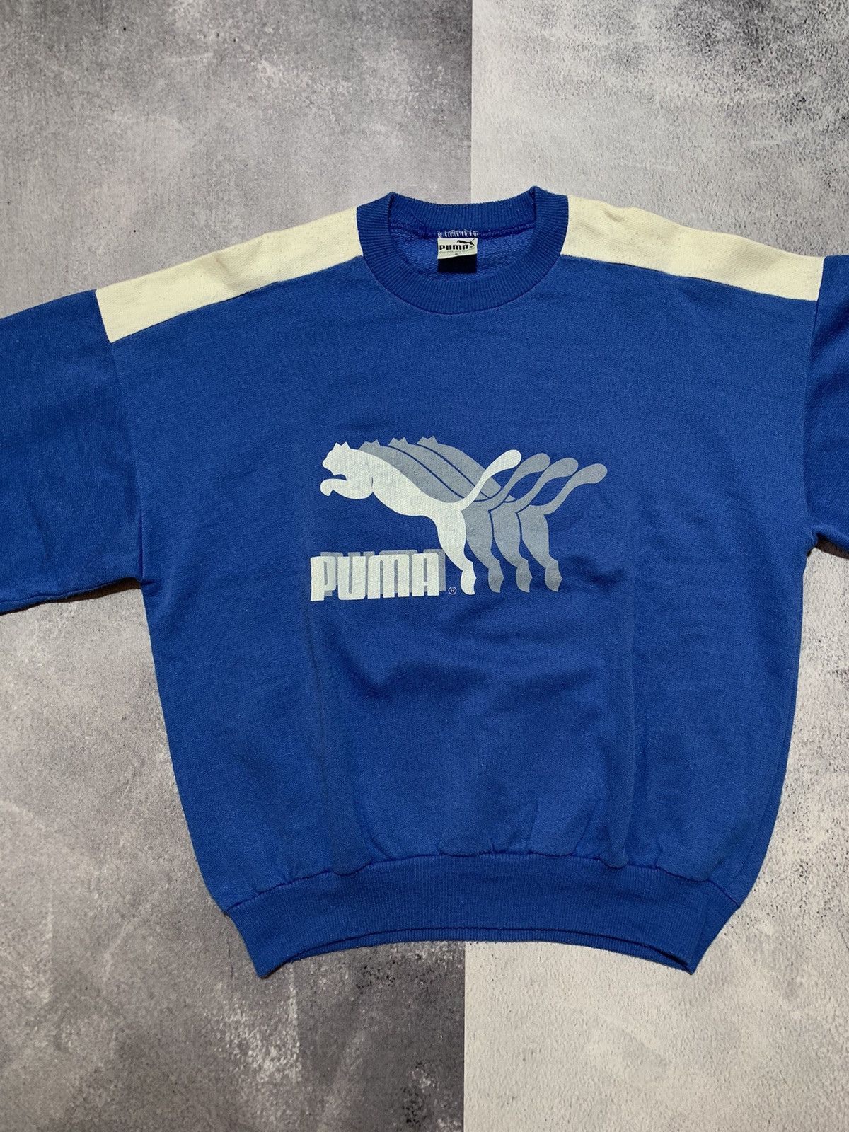 Puma × Vintage Vintage 90s Puma big logo sweatshirt streetwear style size M Size US M / EU 48-50 / 2 - 4 Thumbnail