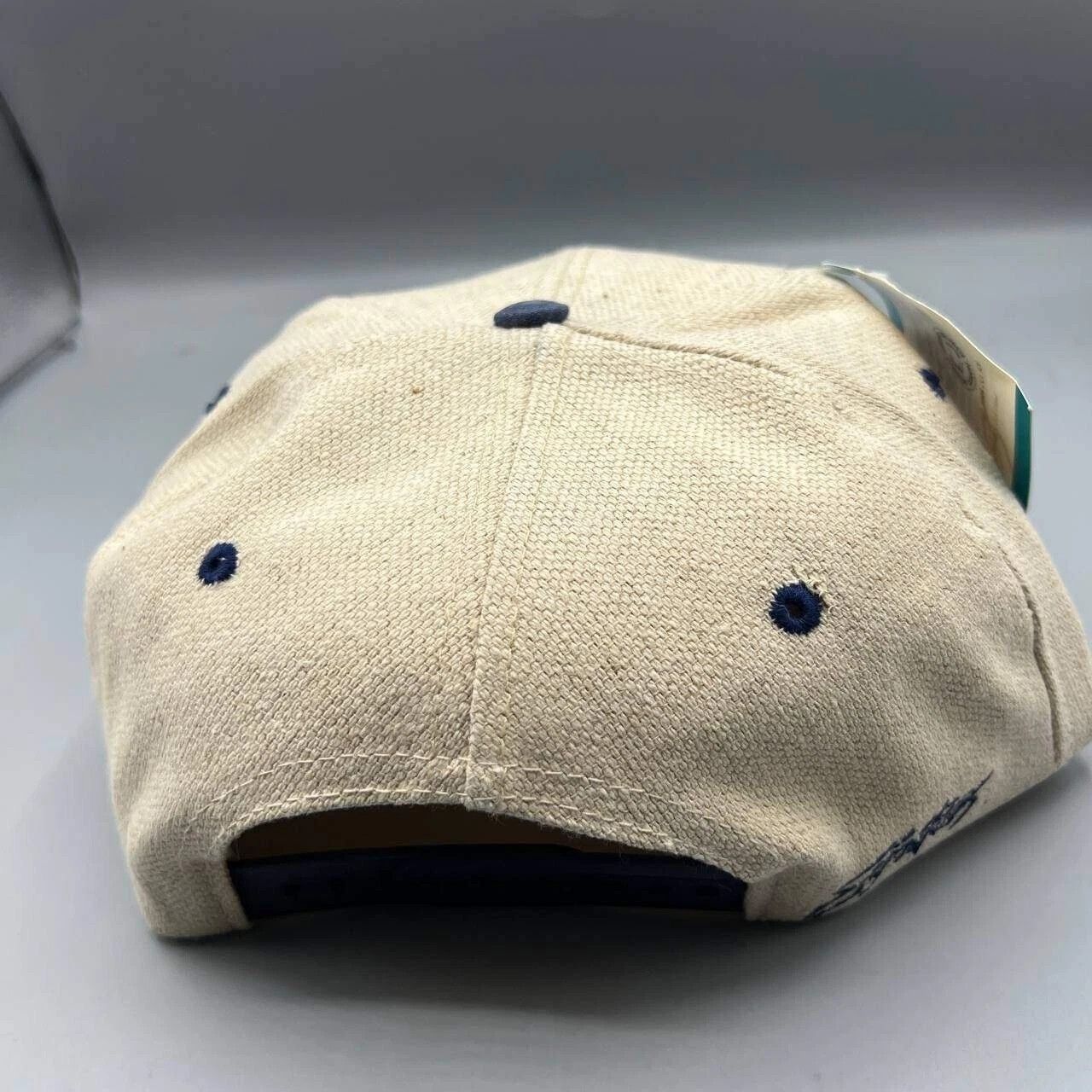 Signatures × Vintage Michigan Wolverines Hat Men Beige Blue Signatures Snap Back Size ONE SIZE - 3 Thumbnail