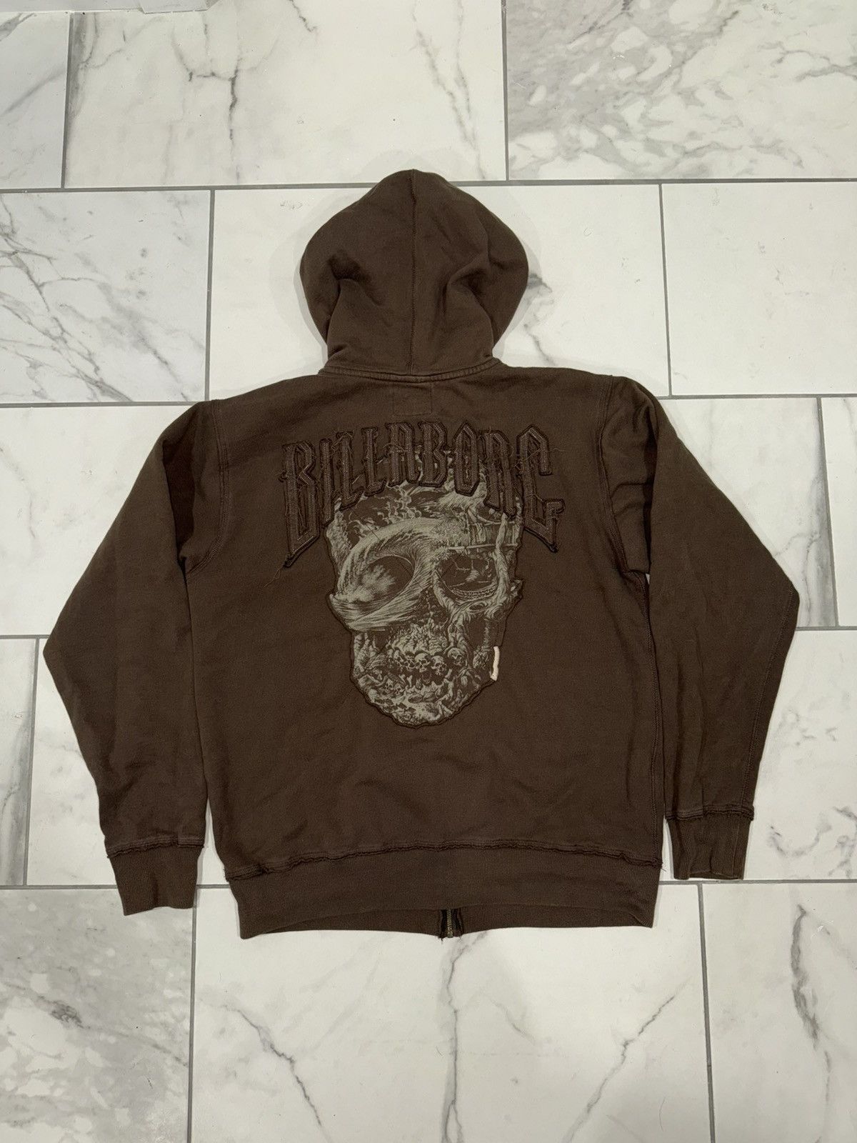 Billabong Billabong Skull Y2K Hoodie Size US L / EU 52-54 / 3 - 1 Thumbnail