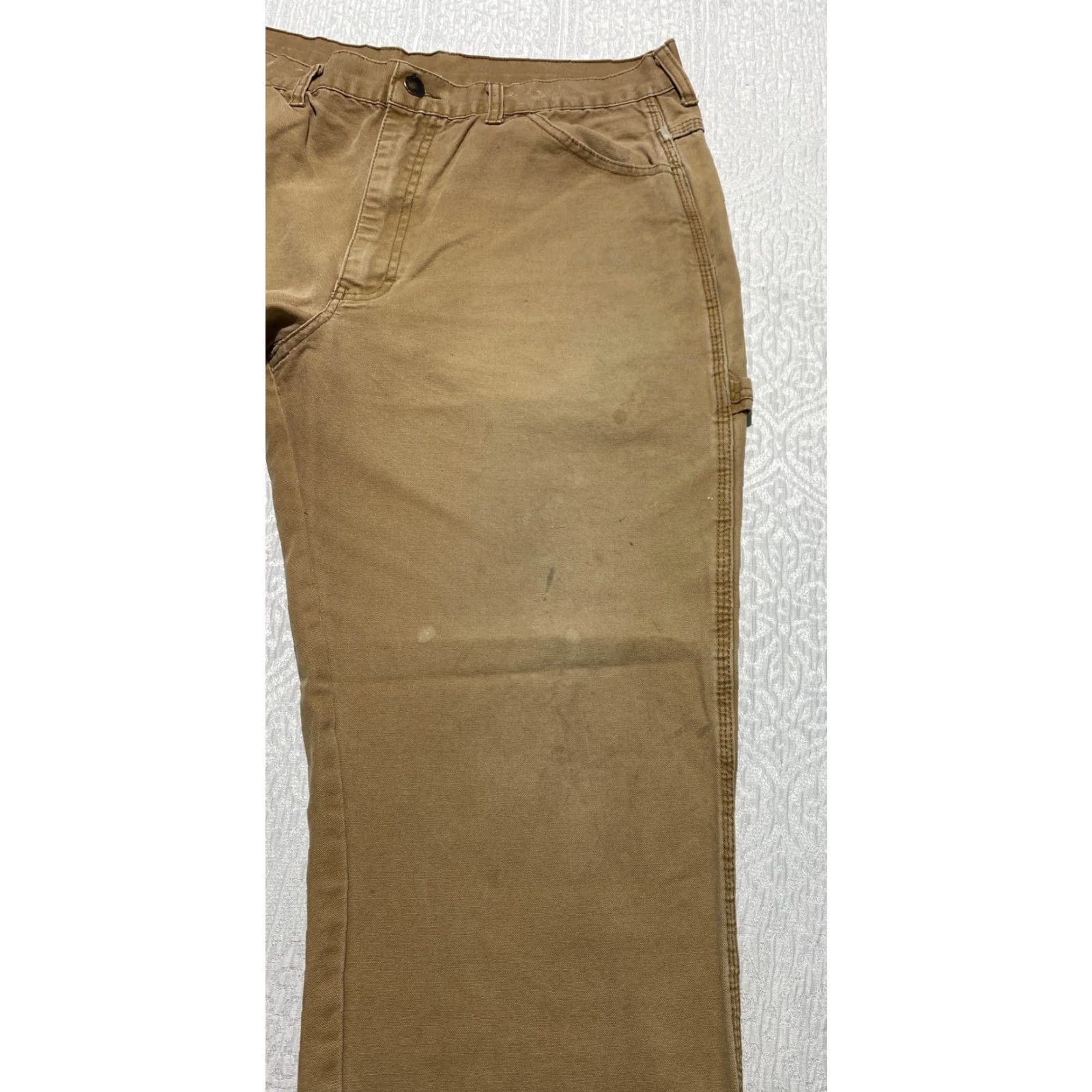 Dickies Dickies Pants Men 36x28 Brown Carpenter Duck Canvas Utility Work Hammer Loop Pants Men Regular Straight Jeans Shirt? Size US 36 / EU 52 - 4 Thumbnail