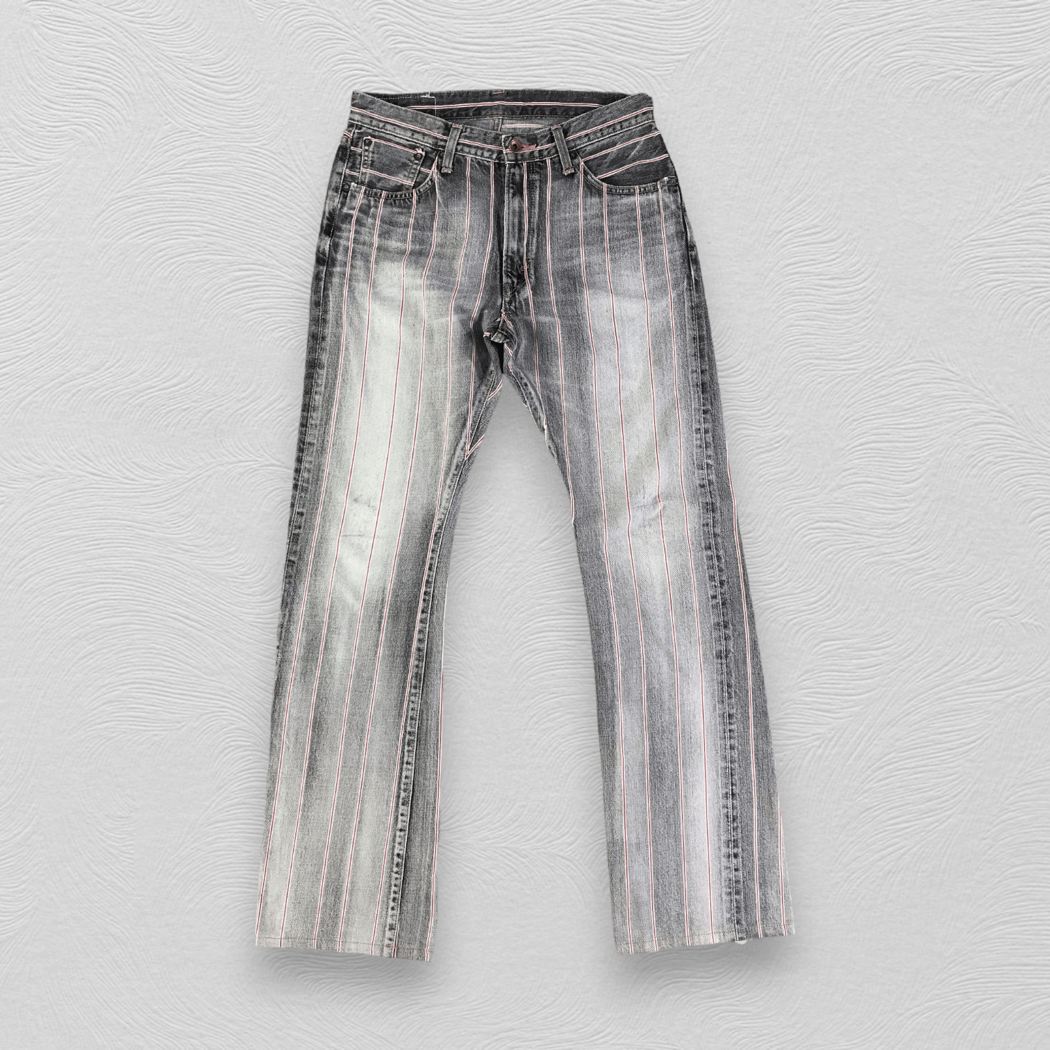 Edwin Edwin Selvedge Jeans Faded Black Flare Denim KJ2179 Size US 30 / EU 46 - 1 Thumbnail