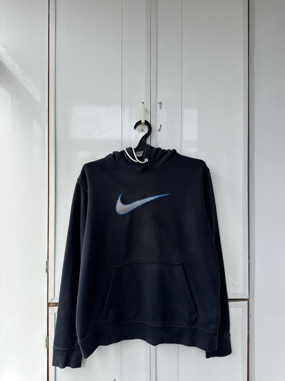 Nike Vintage Nike Hoodie Blue Swoosh Size US L / EU 52-54 / 3 - 1 Thumbnail