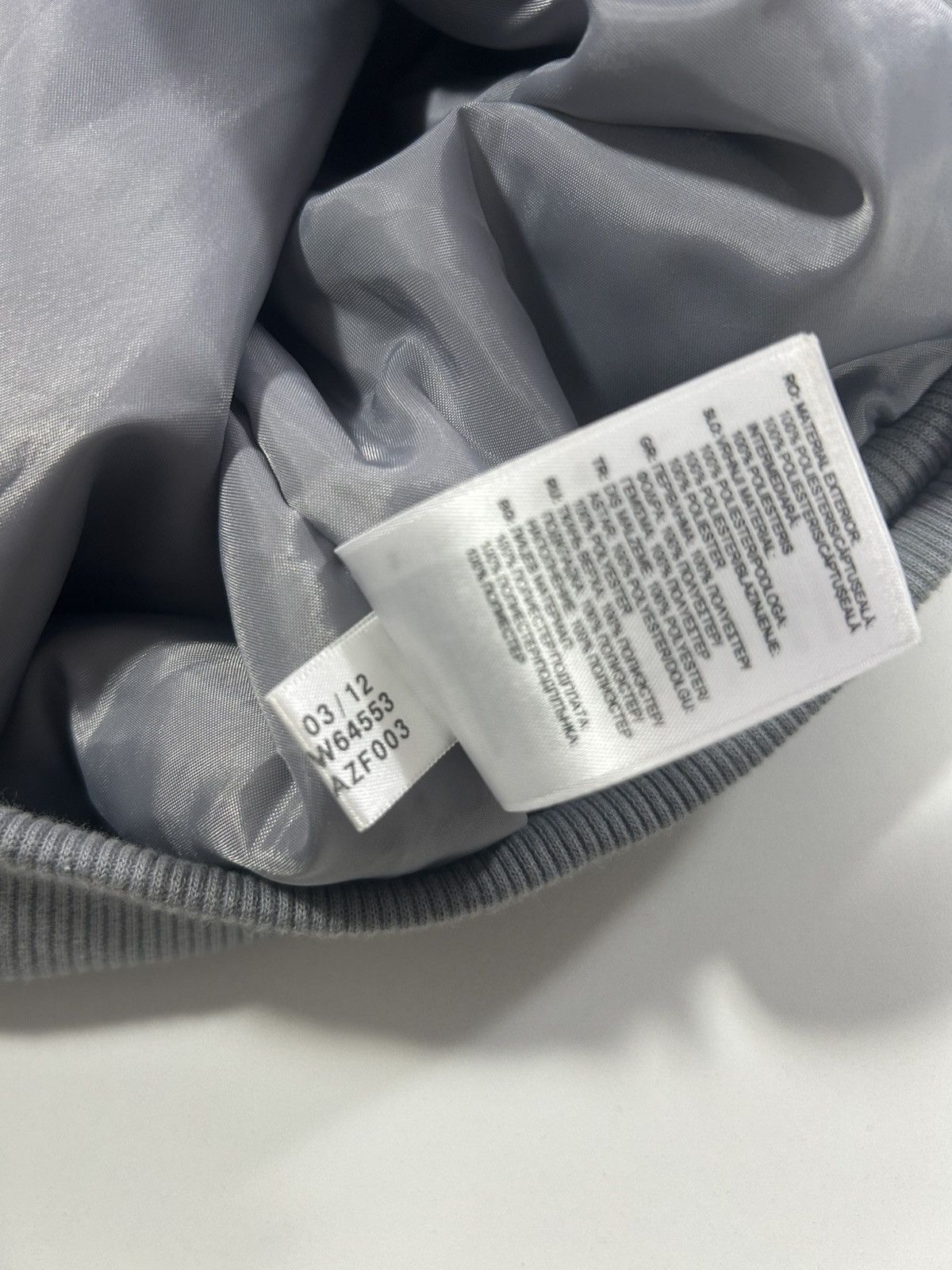 Adidas MENS XL ADIDAS HOODY L/WEIGHT GREY PADDED PUFFER COAT/JACKET Size US XL / EU 56 / 4 - 6 Thumbnail