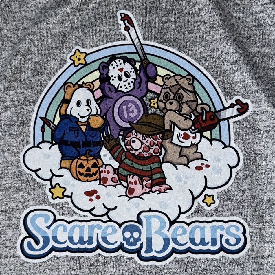 Gap Scare Bears, Upcycled, Retro, Knit Oversize Lounge Hoodie Size M / US 6-8 / IT 42-44 - 9 Thumbnail