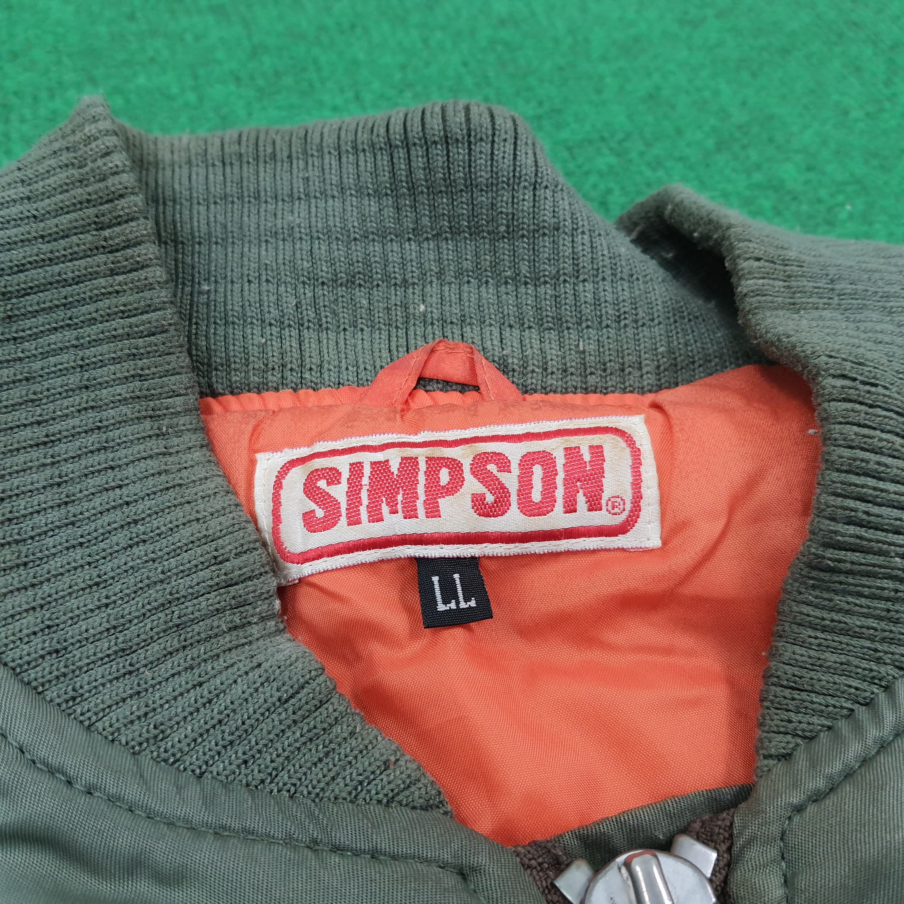 Vintage Vintage North Carolina SIMPSON USA Bomber Jacket Size US L / EU 52-54 / 3 - 5 Thumbnail