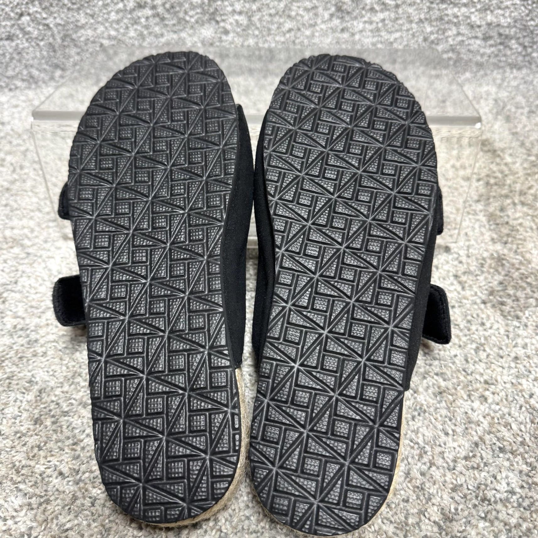 Haute Hippie Haute Hippie Womens Sandals Black 6.5 M Double Buckle Espadrille Slidess Size US 7 / IT 37 - 7 Thumbnail