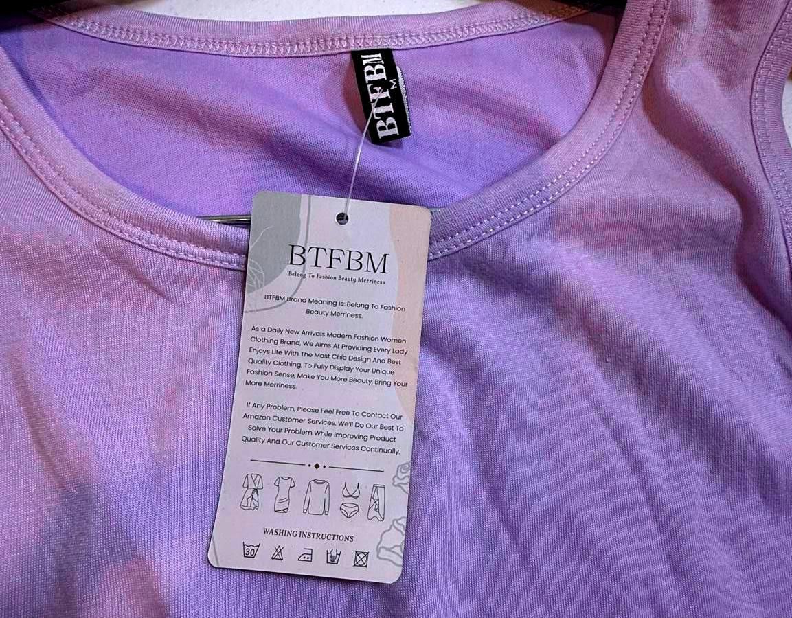 Designer BTFBM Women's Lilac Ruched Swim Coverup Size ONE SIZE - 3 Thumbnail