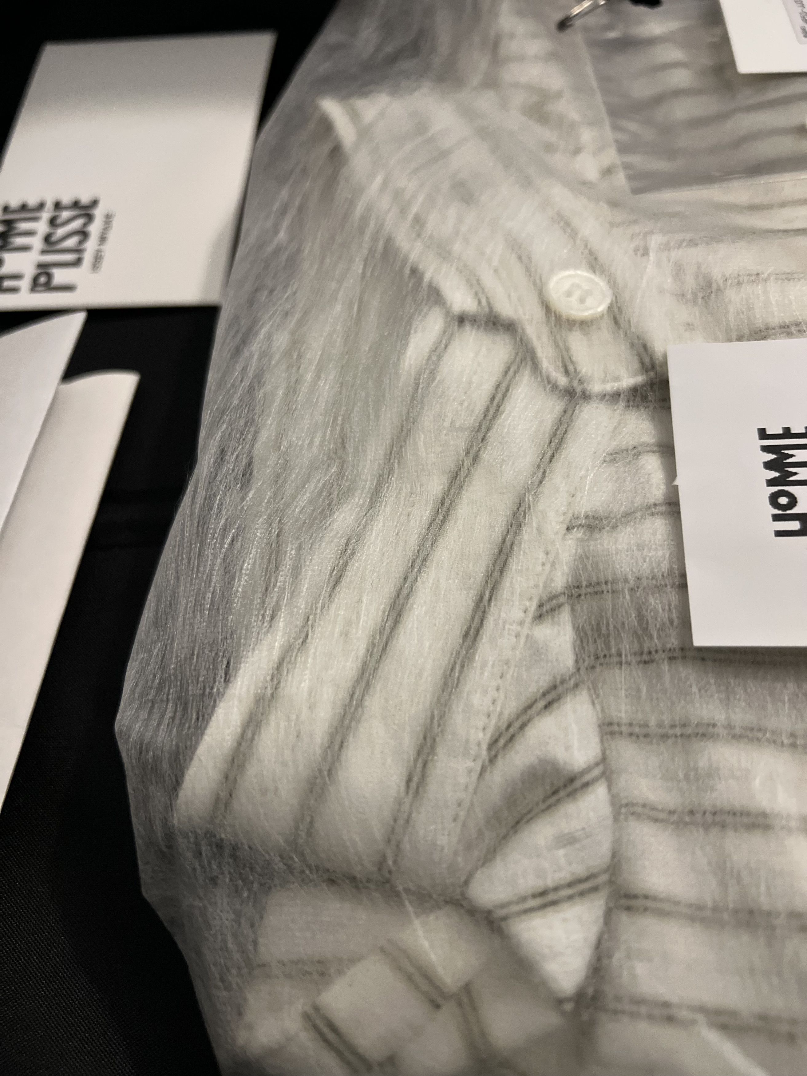 Homme Plisse Issey Miyake Homme Plissé HP53-JJ371 White/Green Striped Jersey - New Size US XL / EU 56 / 4 - 6 Thumbnail