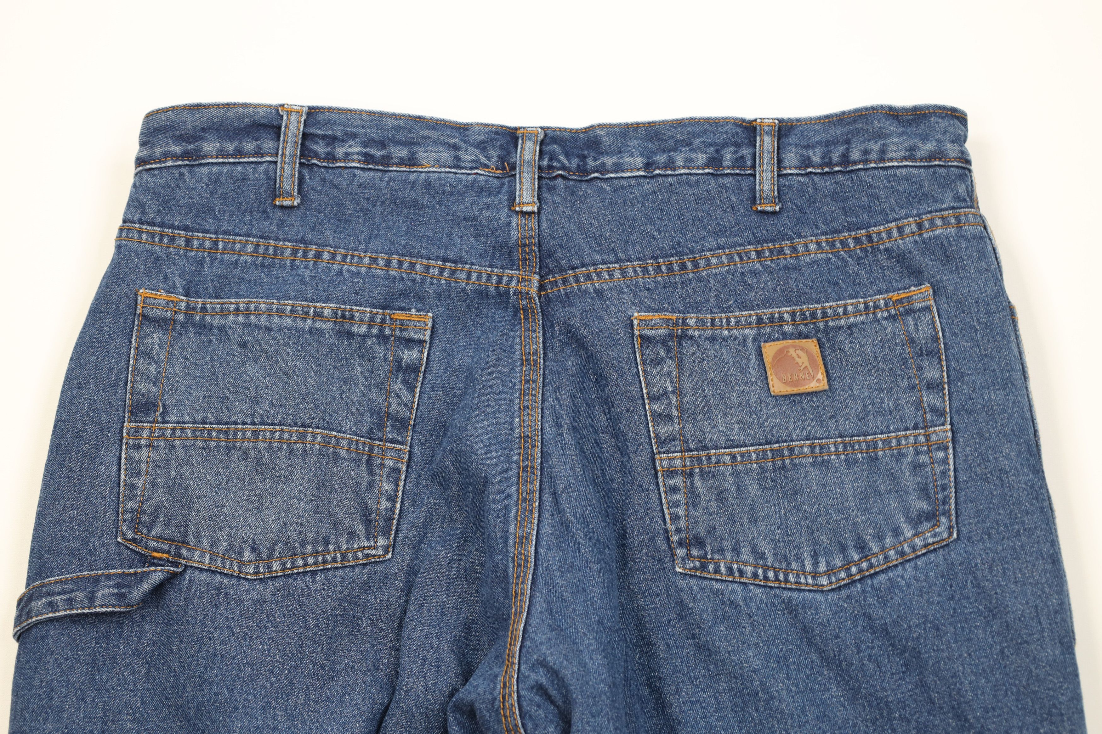 Vintage Vintage Y2K Streetwear Lined Wide Leg Dungaree Denim Jeans Size US 36 / EU 52 - 11 Thumbnail