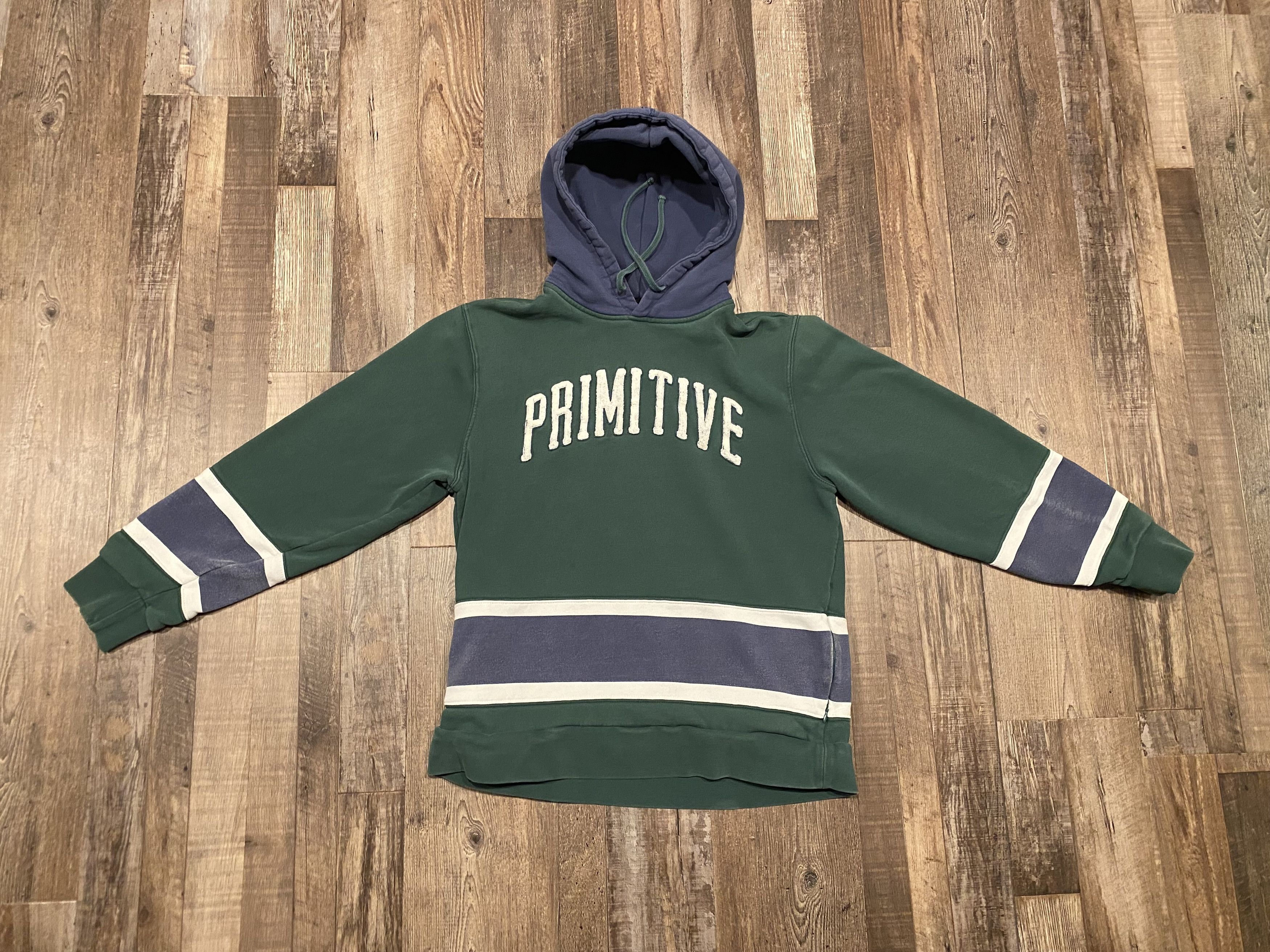 image of Primitive "ninety-Nine" Green Hockey Sweatshirt in Evergreen, Men's (Size Medium)