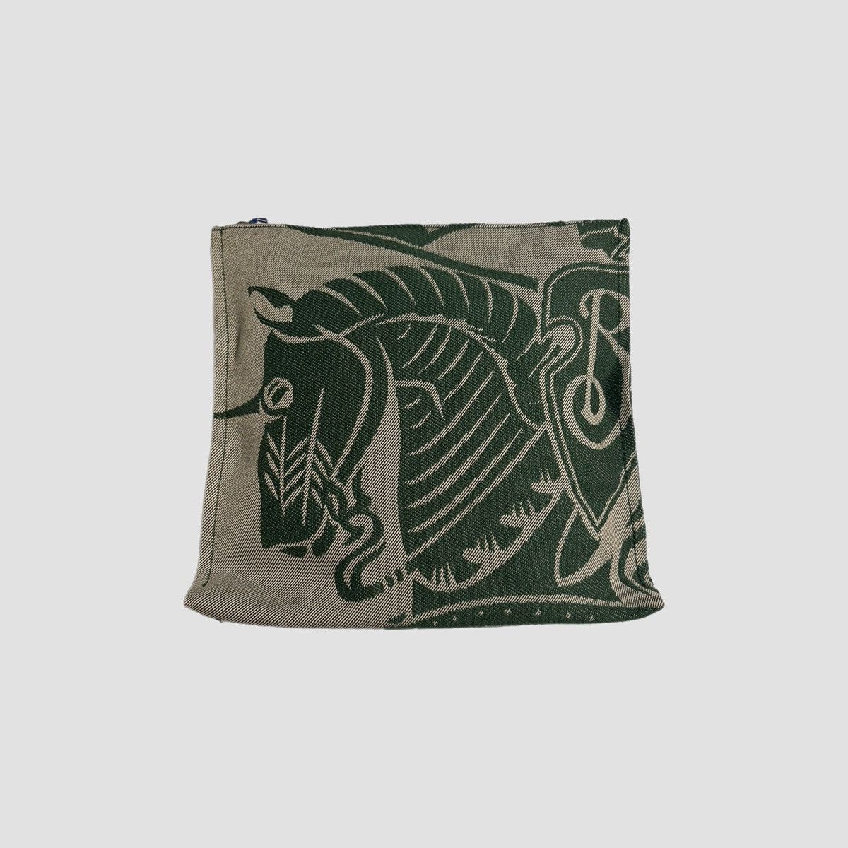 Burberry Burberry EKD Canvas Pouch Green Size ONE SIZE - 13 Thumbnail