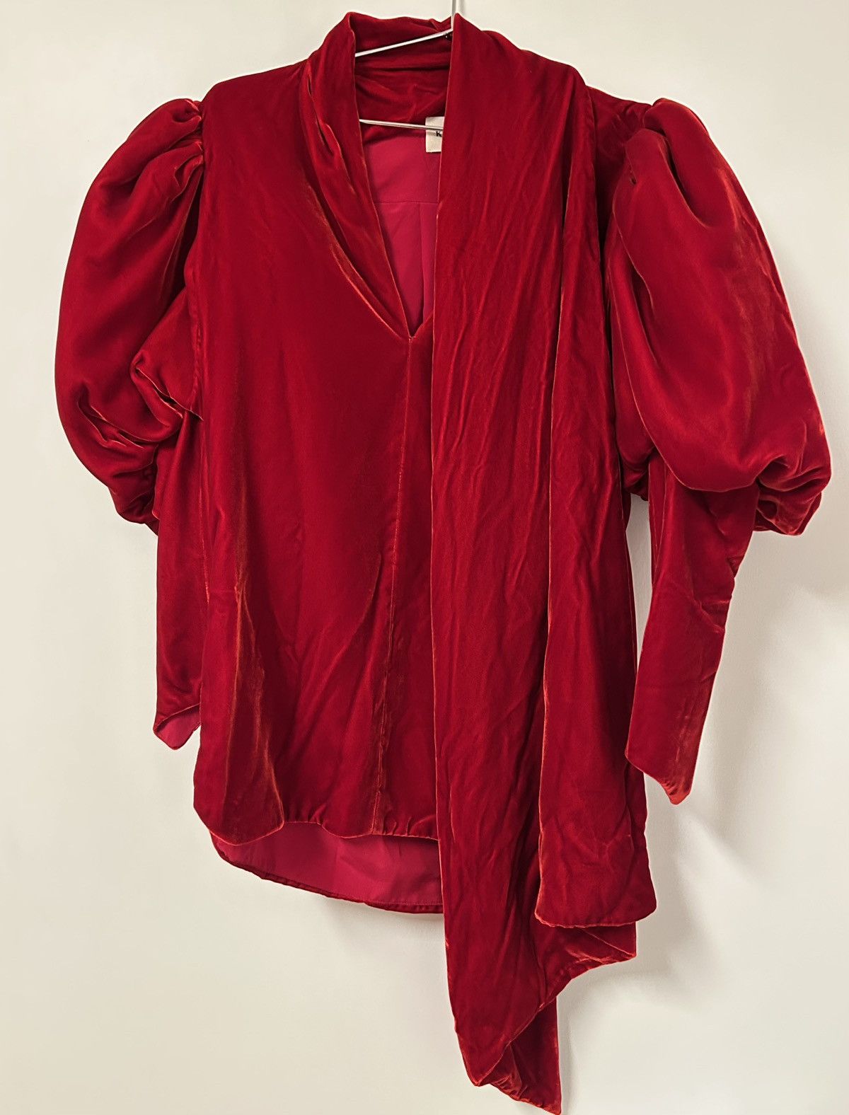 KHAITE KHAITE RED VELVET BLOUSE Size S / US 4 / IT 40 - 2 Thumbnail