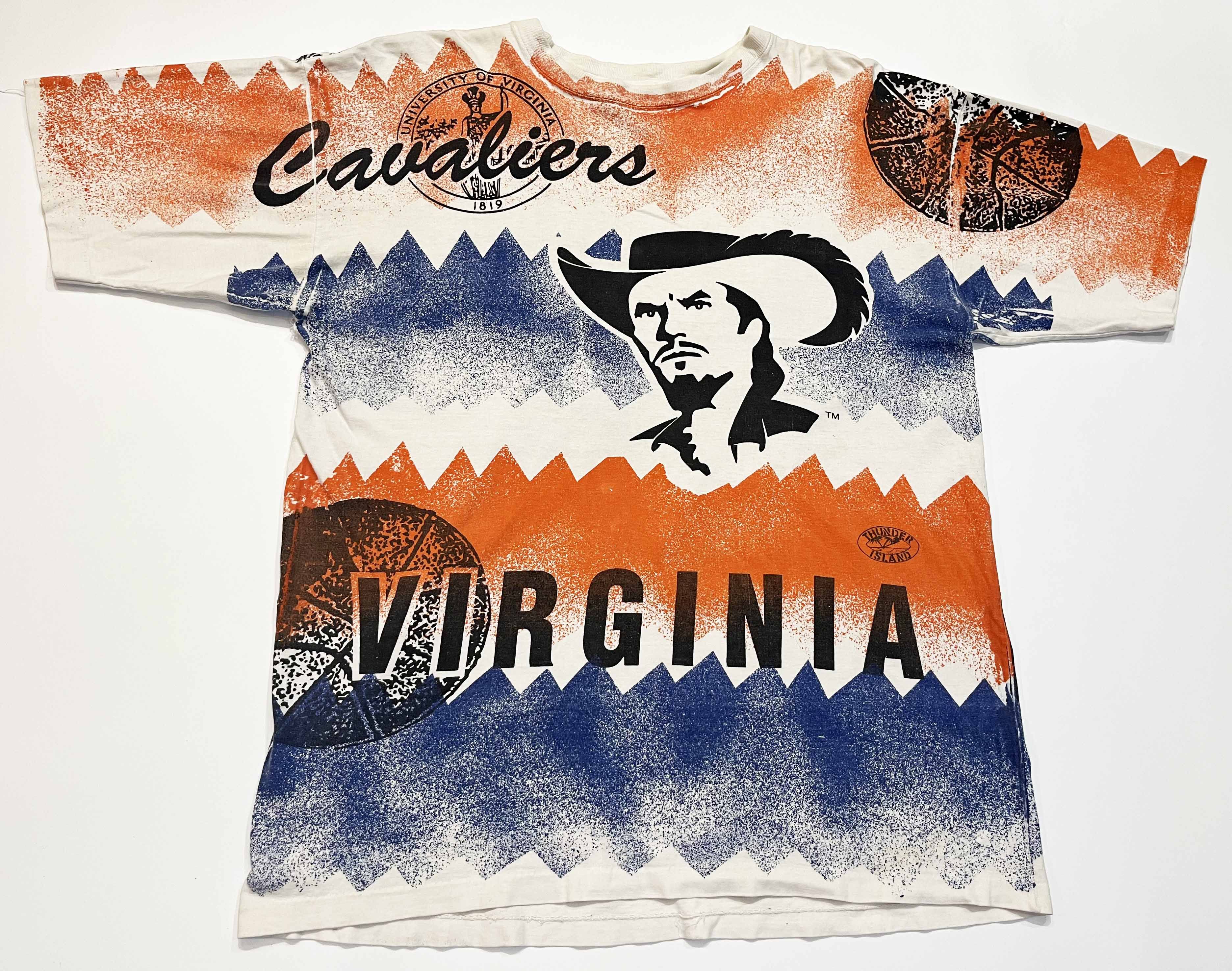 Vintage Vintage Virginia Cavaliers AOP Thunder Island T-Shirt Size US L / EU 52-54 / 3 - 1 Thumbnail
