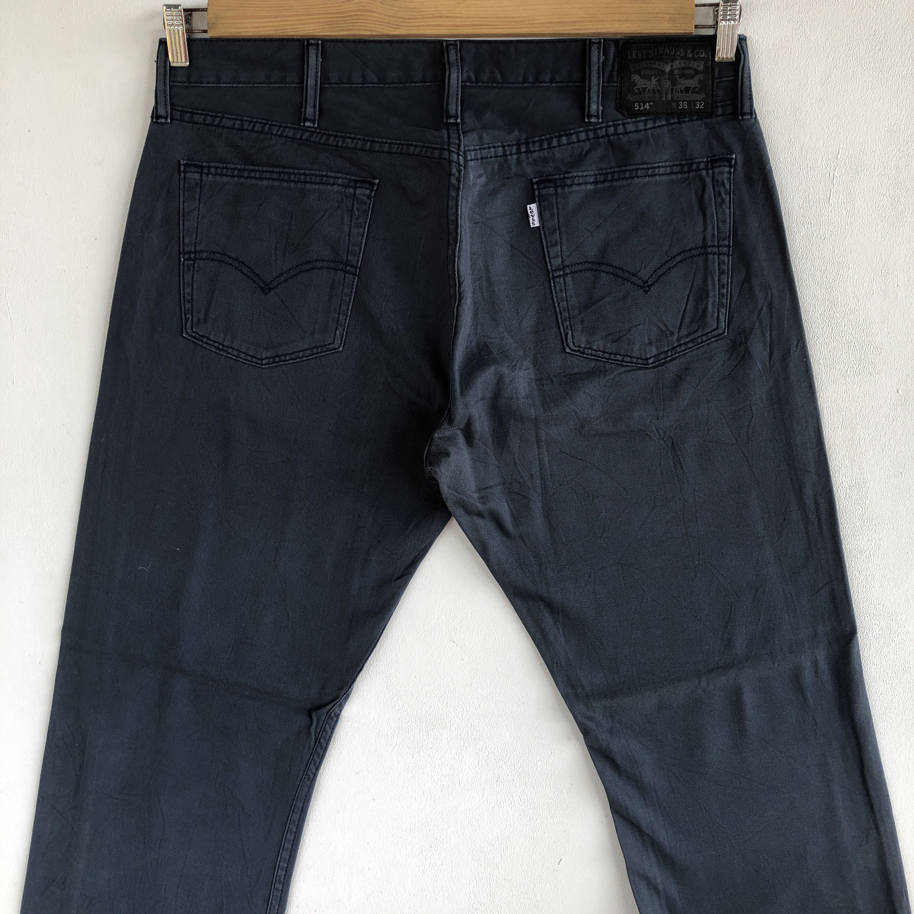 Levi's Vintage Levis Jeans Faded Black Levis 514 Denim Pants Size US 36 / EU 52 - 4 Thumbnail