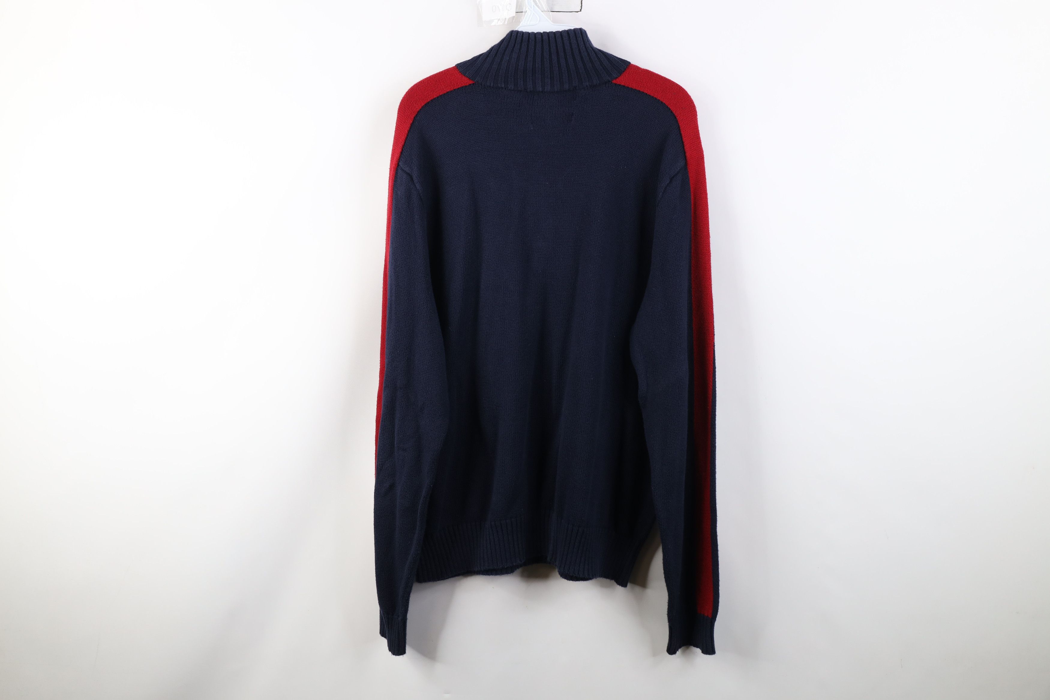 Polo Ralph Lauren Vintage 90s Ralph Lauren Ribbed Knit 1/4 1/2 Zip Sweater Size US L / EU 52-54 / 3 - 13 Thumbnail