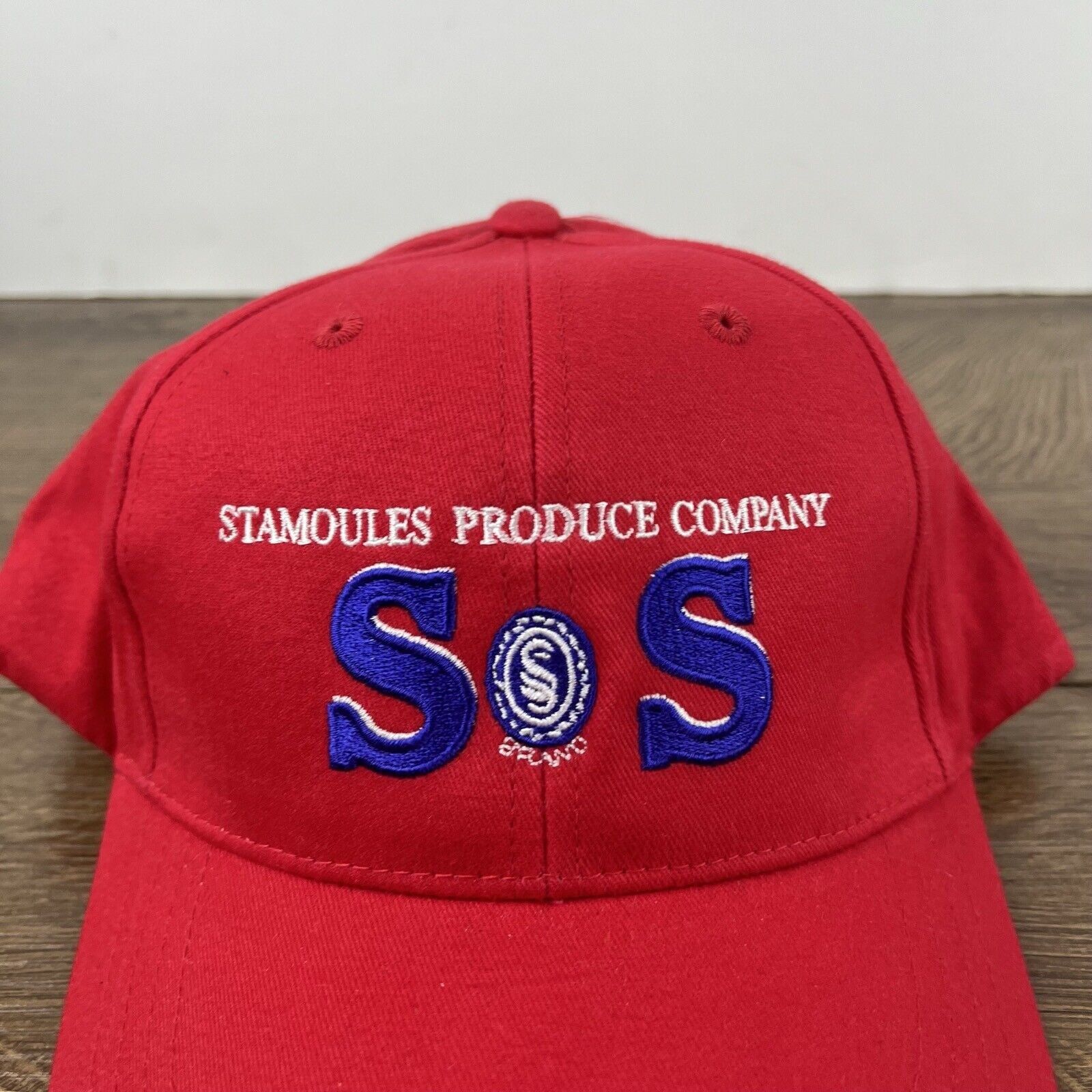 Other Stomoules Produce Hat SOS Hat Red Cap Adjustable Hat Red Adu Size ONE SIZE - 7 Thumbnail