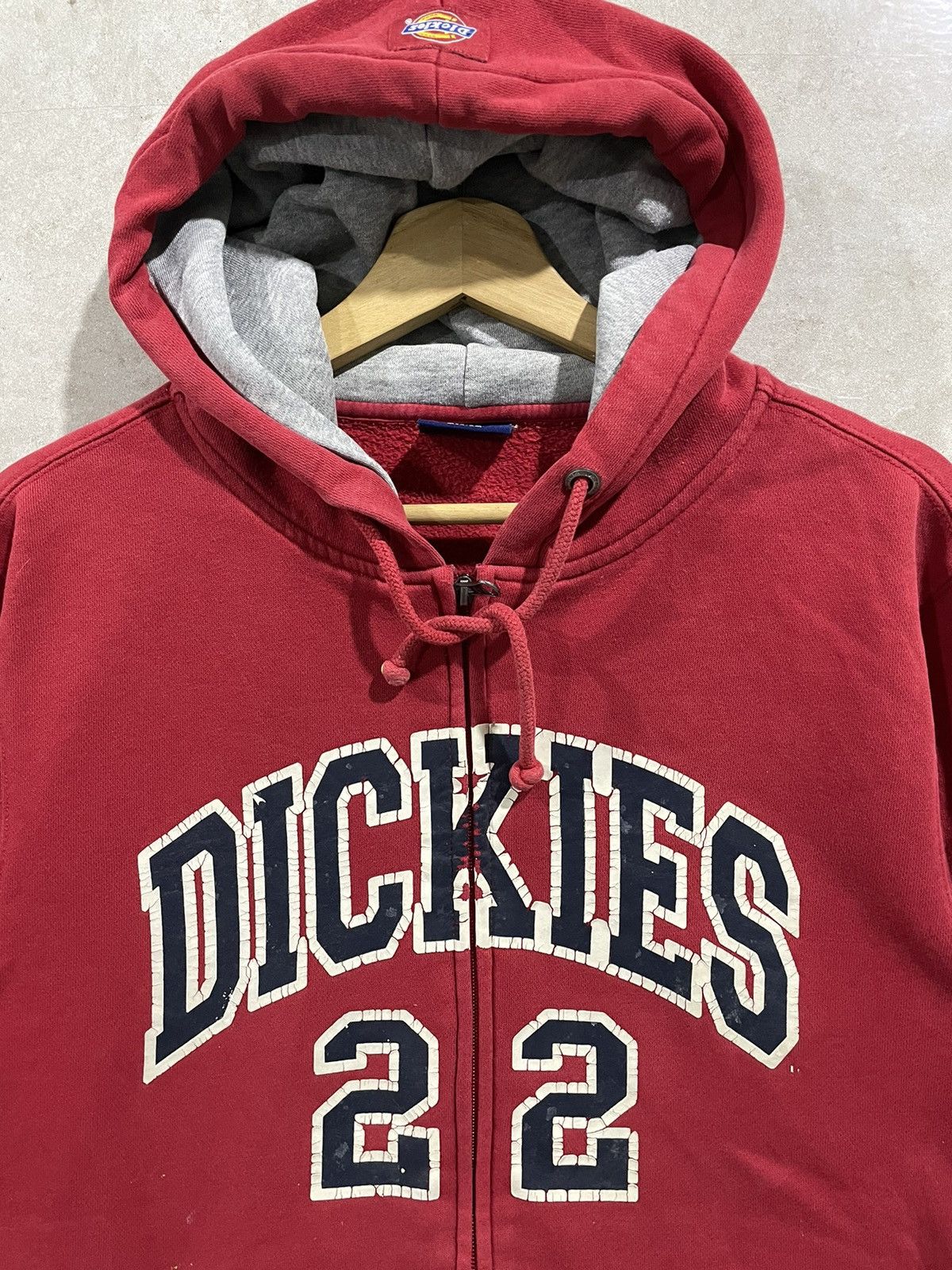 Dickies × Vintage Vintage Y2K Dickies Distress Zip Hoodie Size US M / EU 48-50 / 2 - 4 Thumbnail